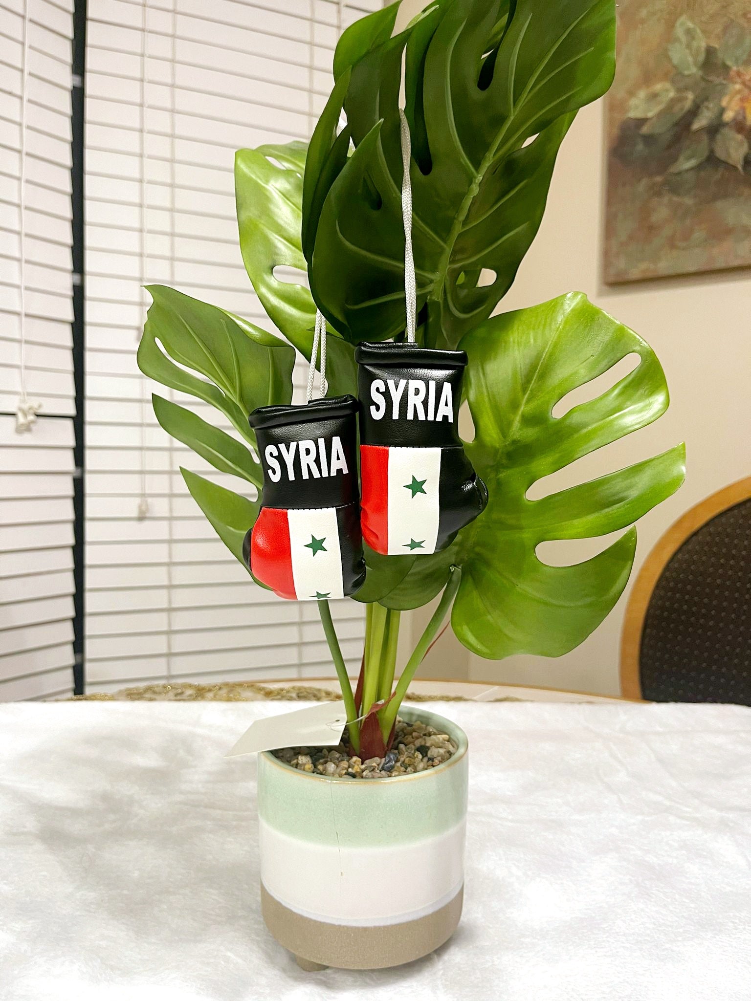 Syria Mini Boxing Gloves For Hanging - Habibi Heritage