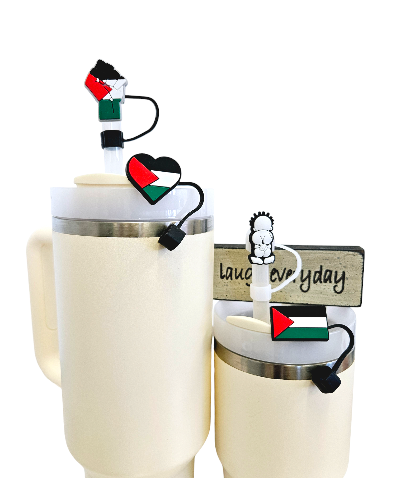 Palestine & Handala Covers for straws - 4 pack