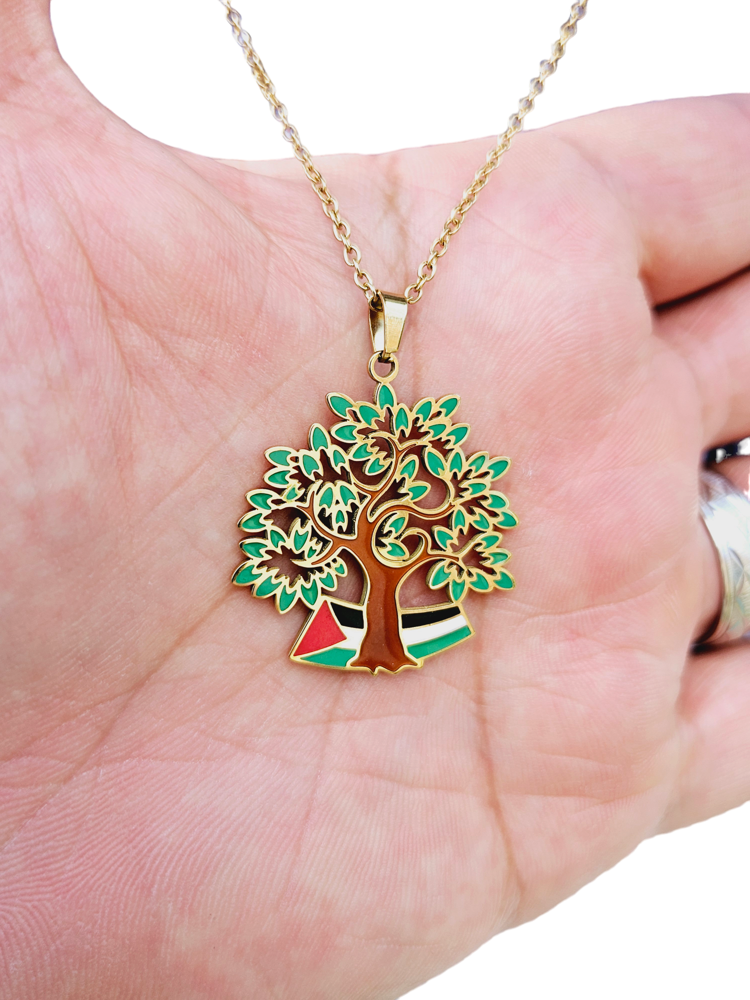 Palestine Olive Tree Necklace
