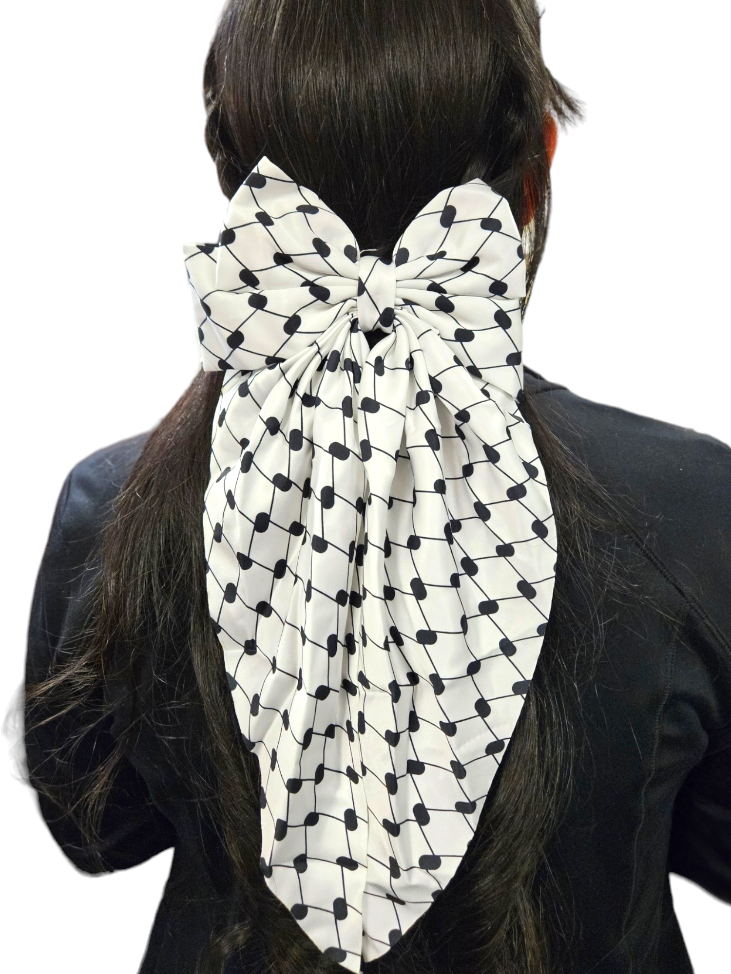 Keffiyeh Hatta Bow Hair Bows Accessory Bow with Tail