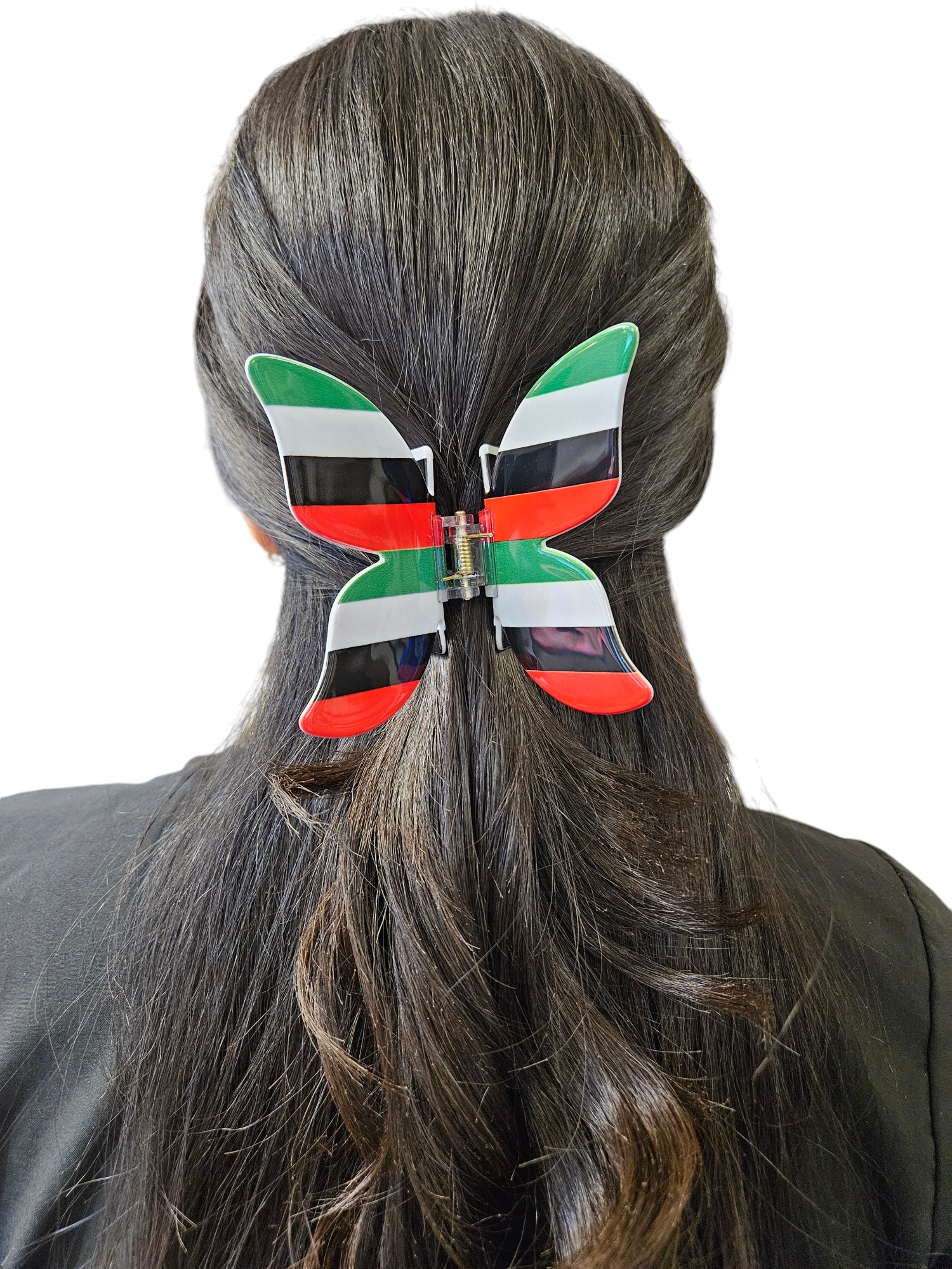 Palestine Hair Clip Red Greeen White Black Hair Claw