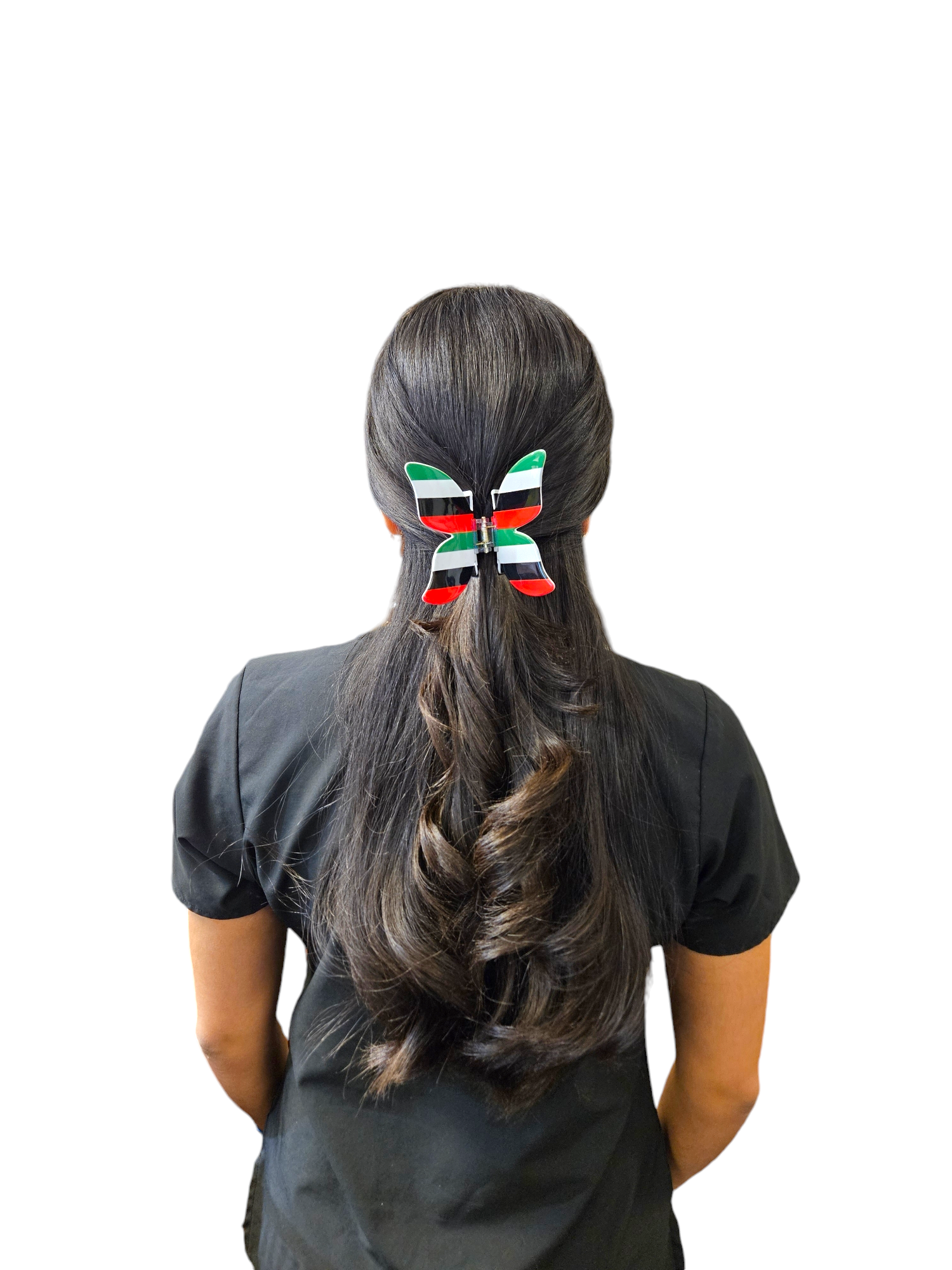 Palestine Hair Clip Red Greeen White Black Hair Claw