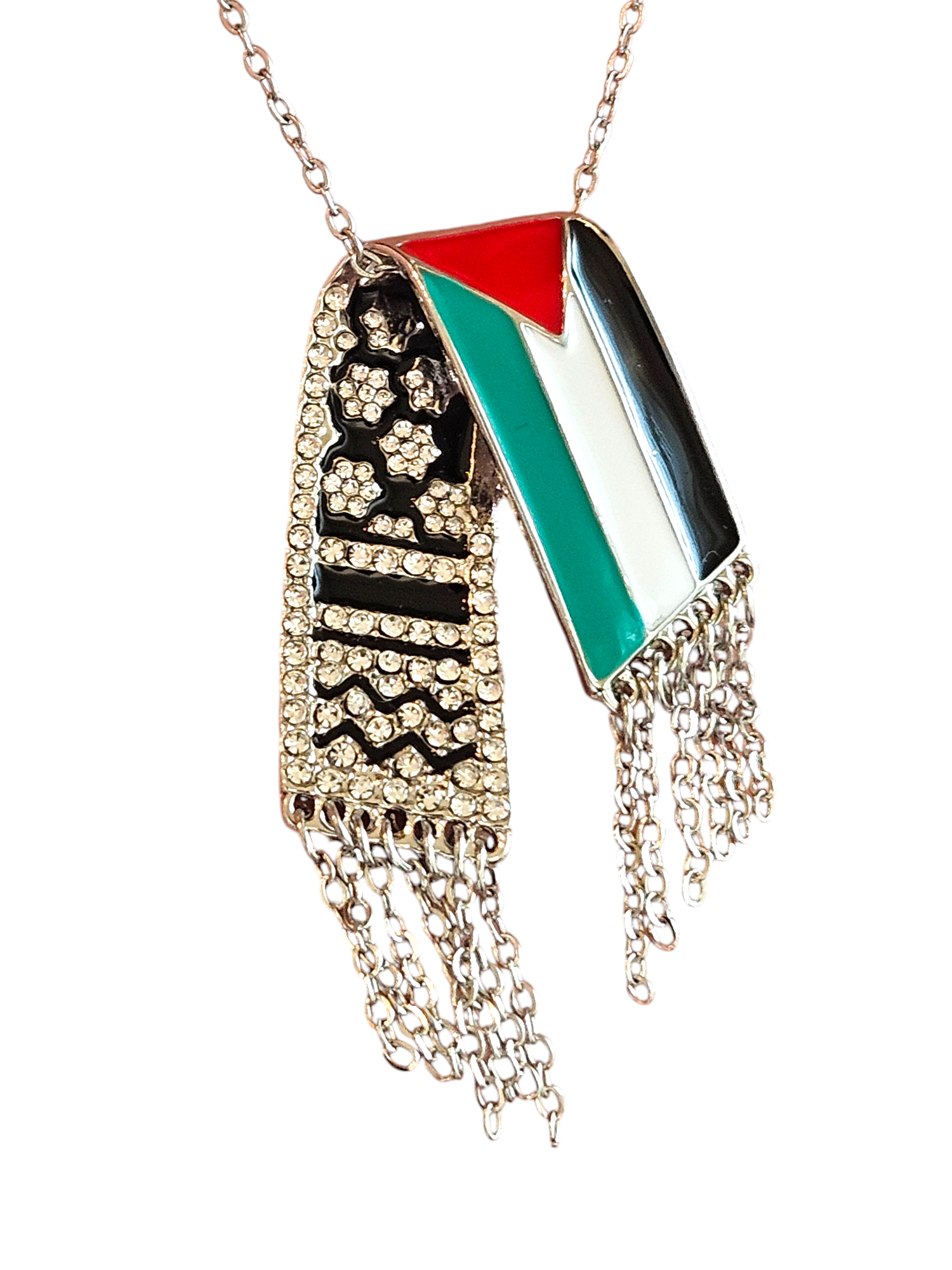 Palestine Keffiyeh Necklace - 3 options - Gold or Silver