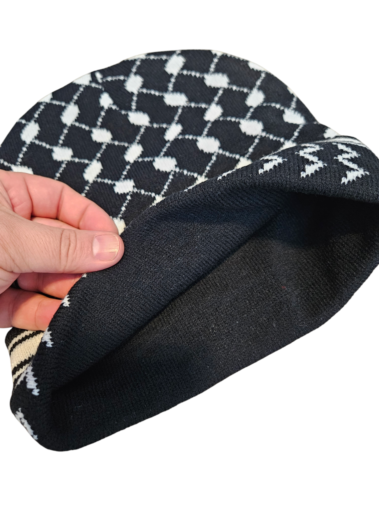 Keffiyeh Beanie Adult Size - Palestinian kufiya Hat