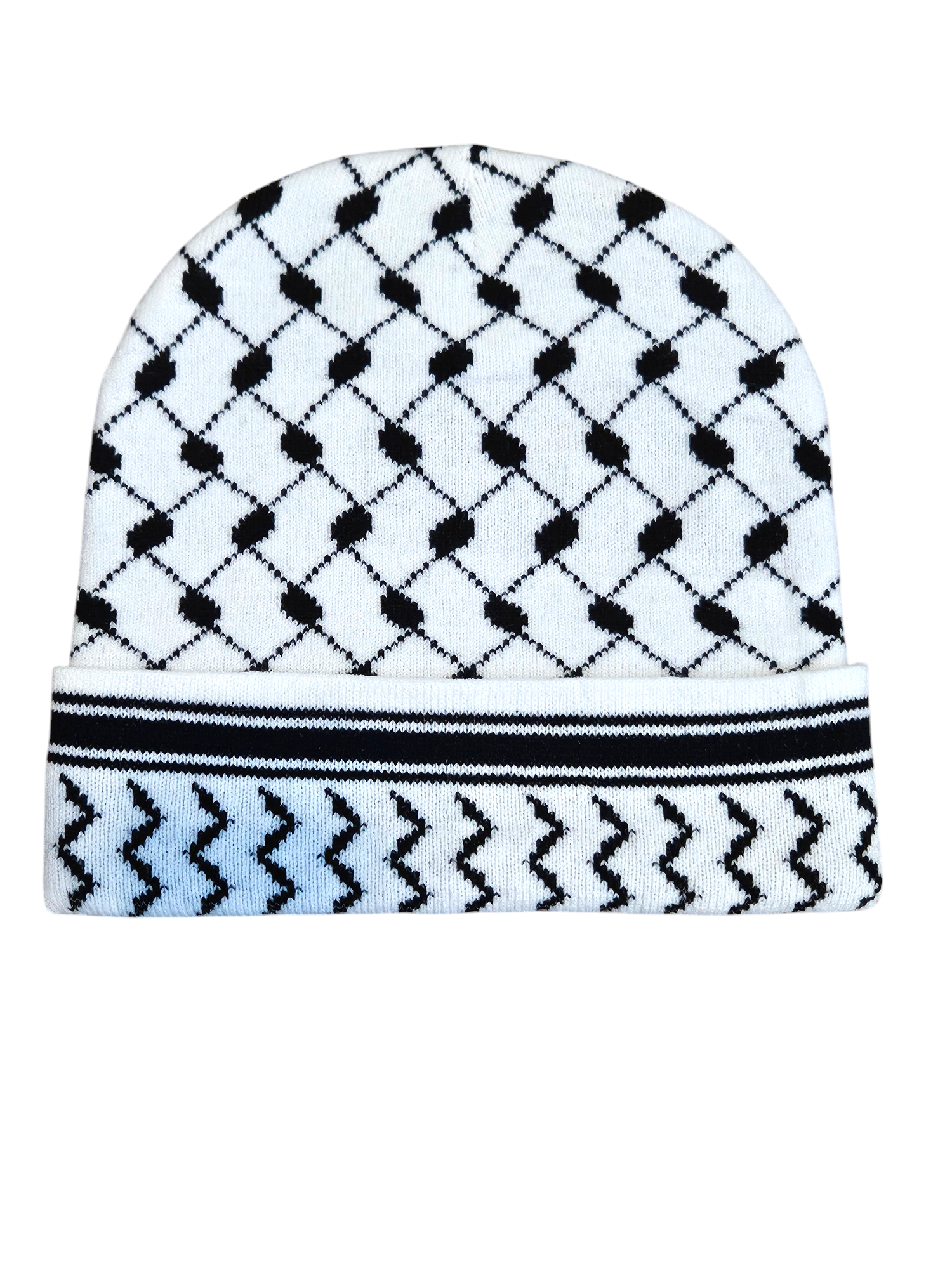 Keffiyeh Beanie Adult Size - Palestinian kufiya Hat