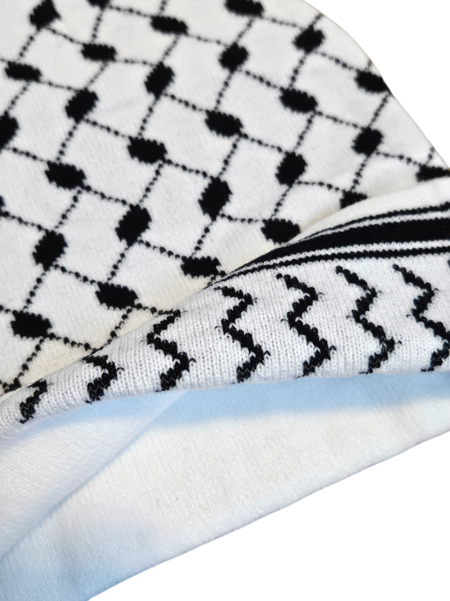 Keffiyeh Beanie Adult Size - Palestinian kufiya Hat