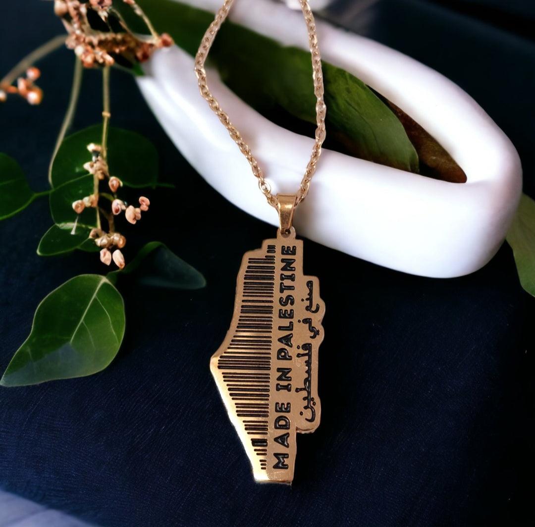Made in Palestine Necklace - Habibi Heritage