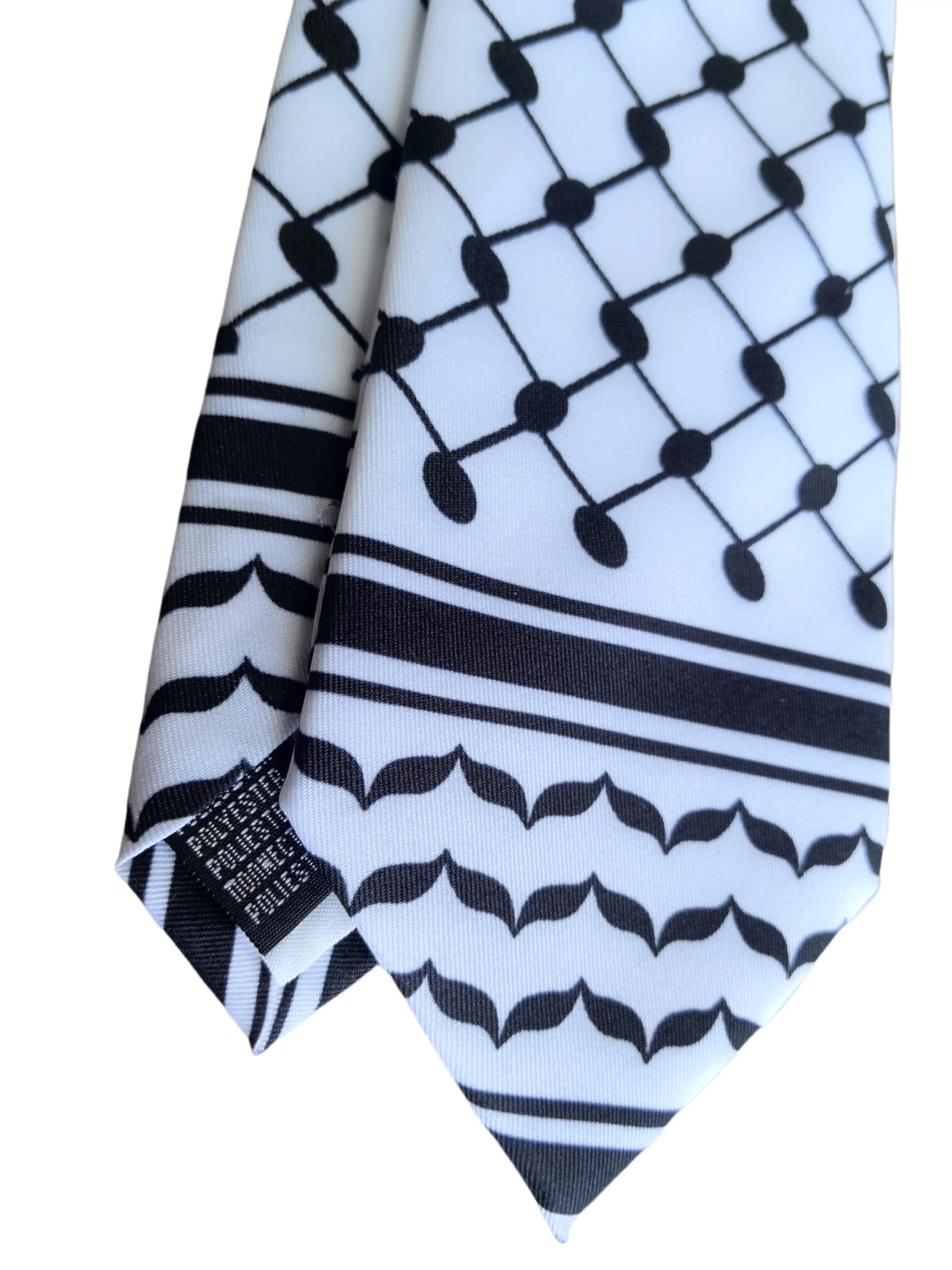 Palestinian Keffiyeh Tie - Polyester Neck Tie - 2 Kufiya Pattern Options Available