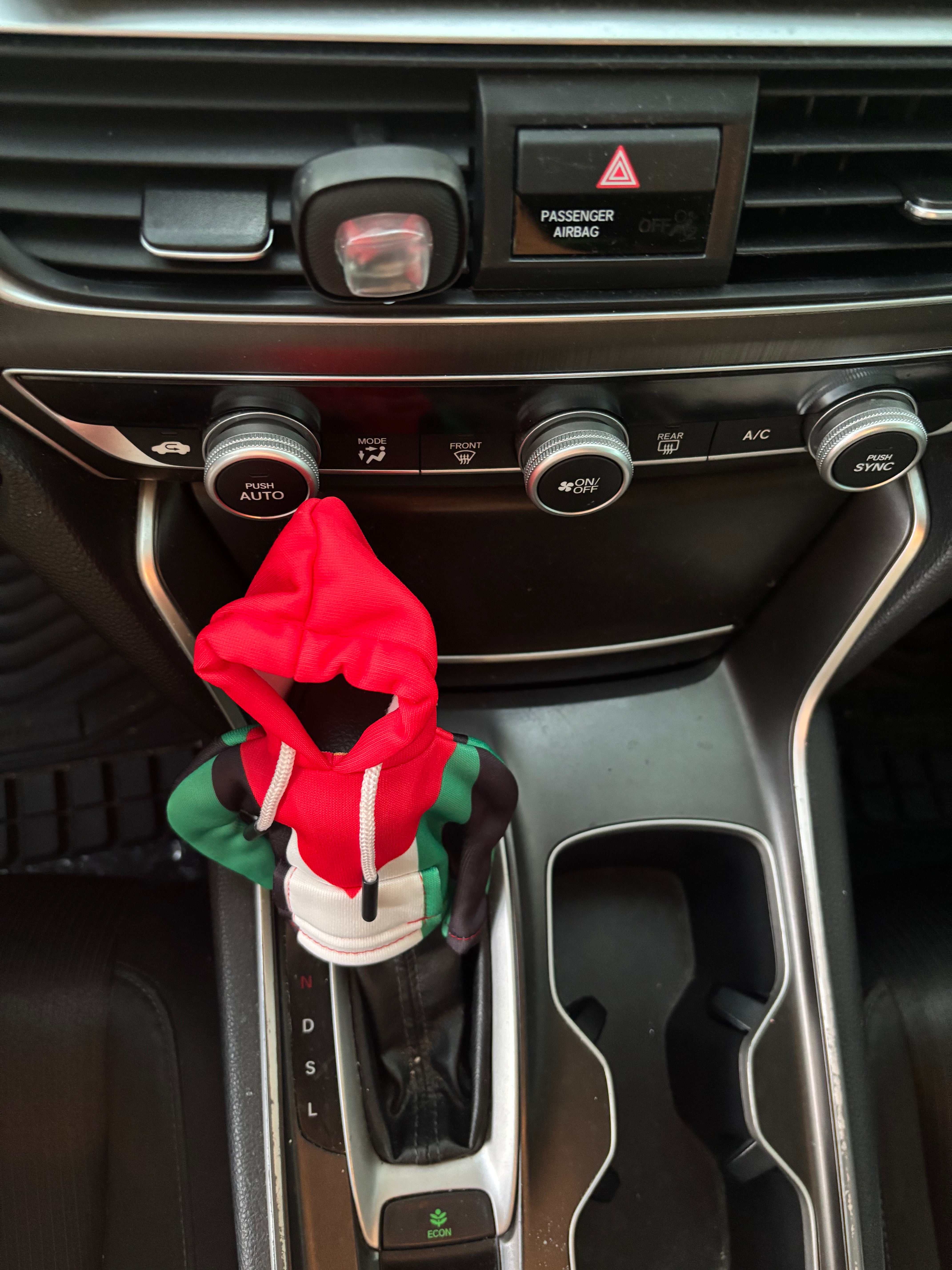 Palestine Gear Shift Hoodie - Universal Car Shift Knob Mini Hoodie - Car Accessory Decoration