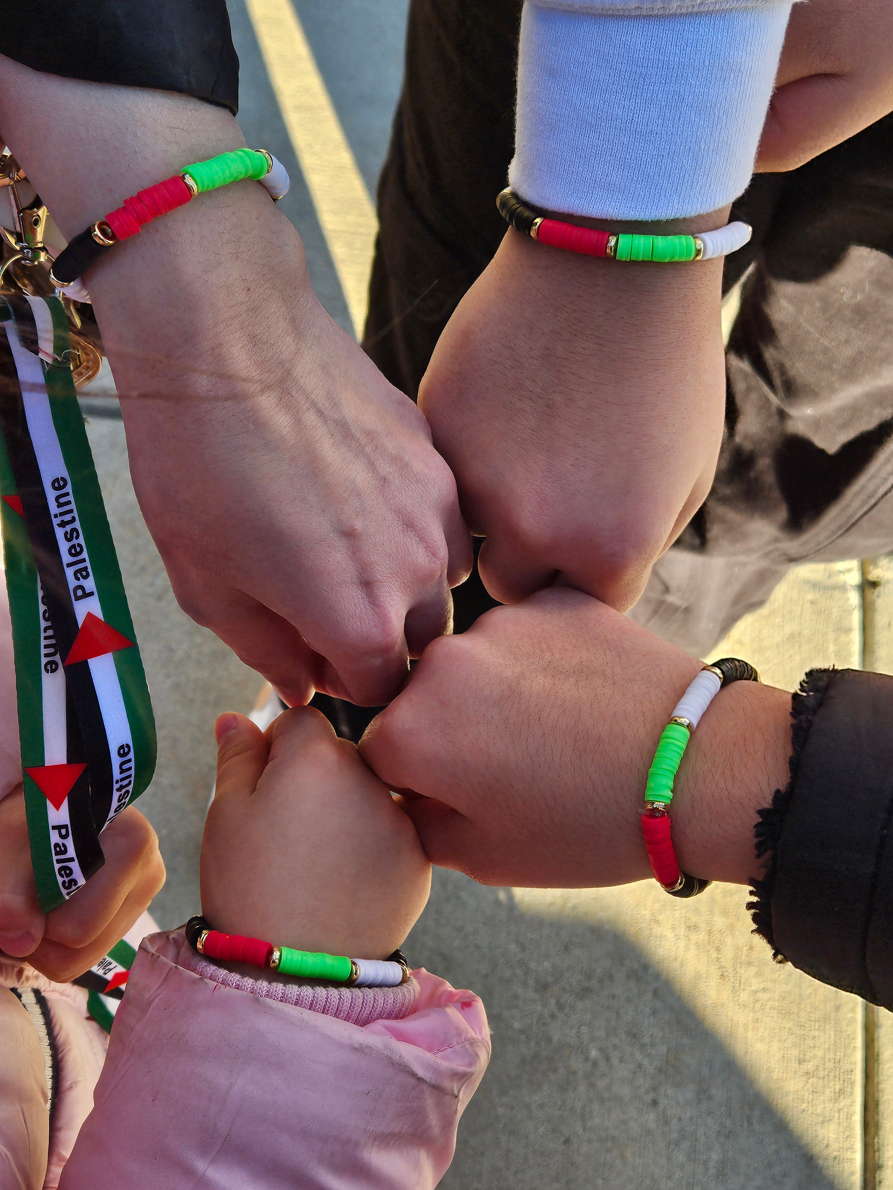 Palestine Colors Clay Bead Bracelets - Habibi Heritage