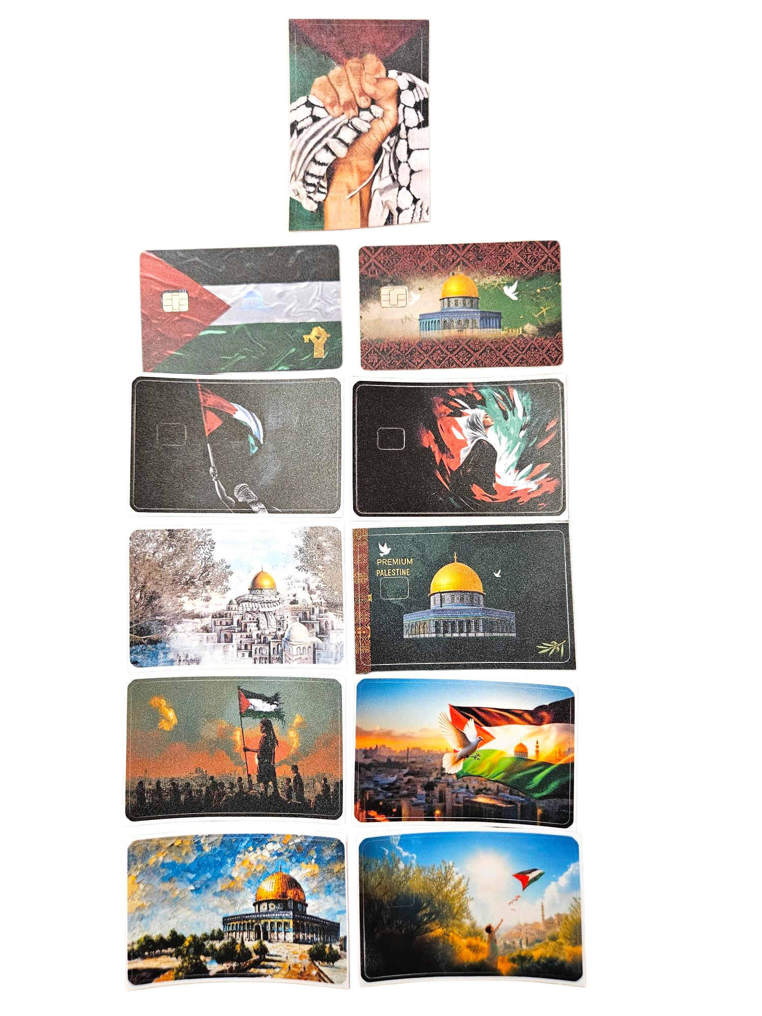 Palestine Credit Card Skin Palestinian keffiyeh Sticker for credit cards