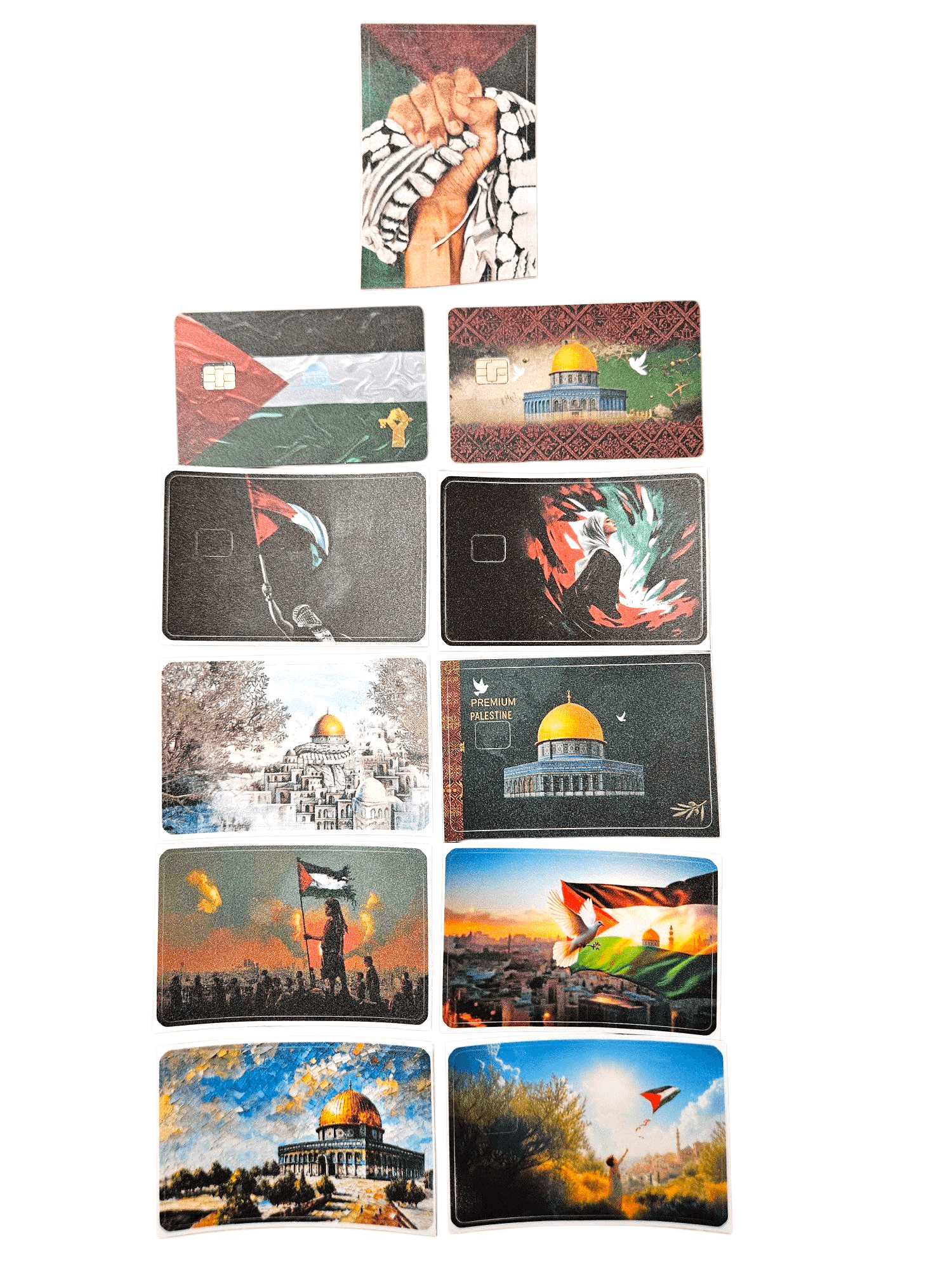 Palestine Credit Card Skin Palestinian keffiyeh Sticker for credit cards