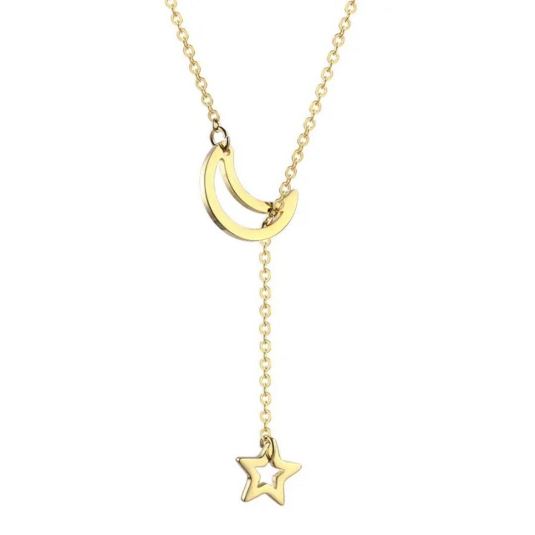 Moons and Star Necklace Creative Design Necklace