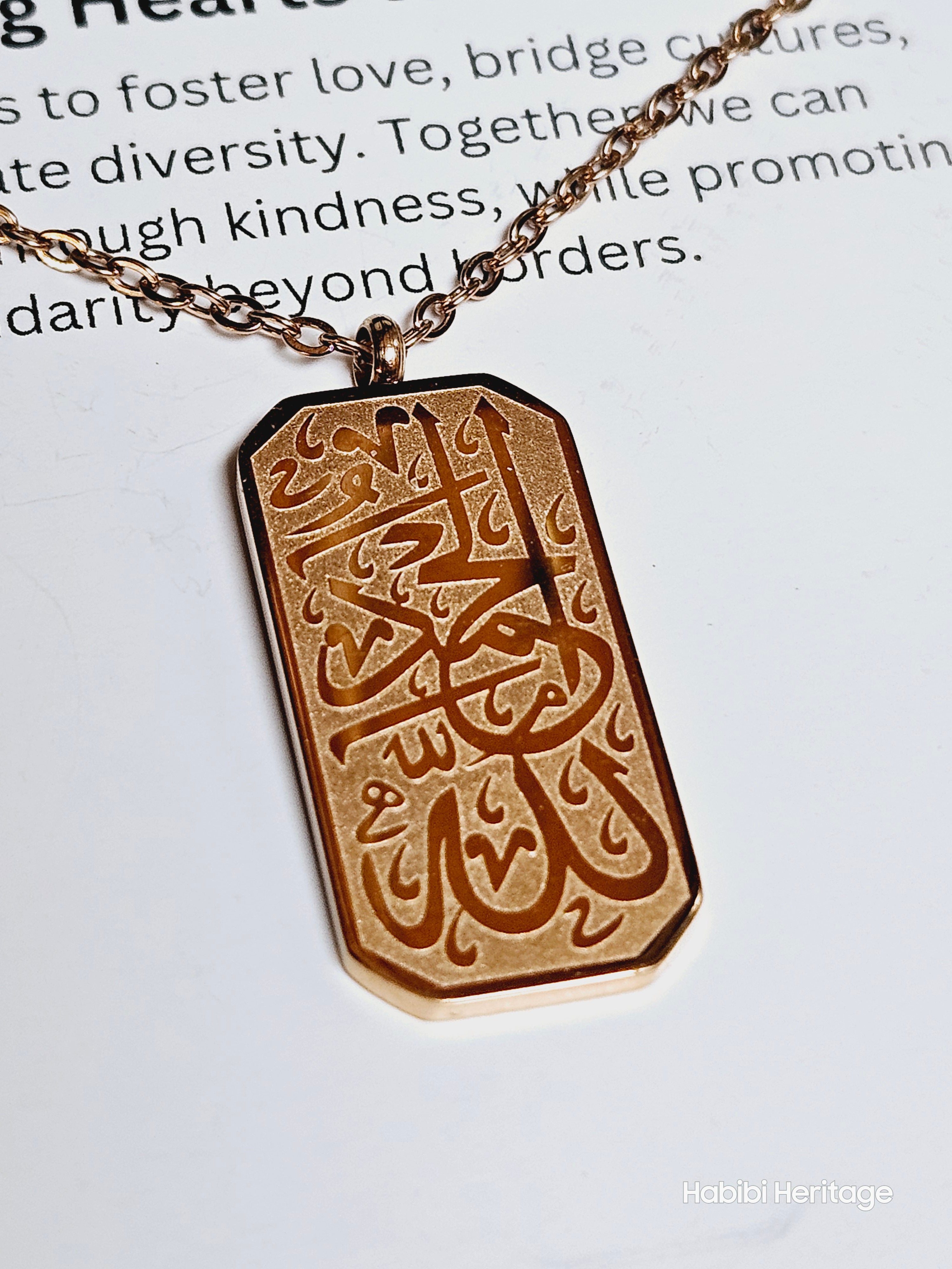Alhamdulillah in Arabic Necklace - Habibi Heritage