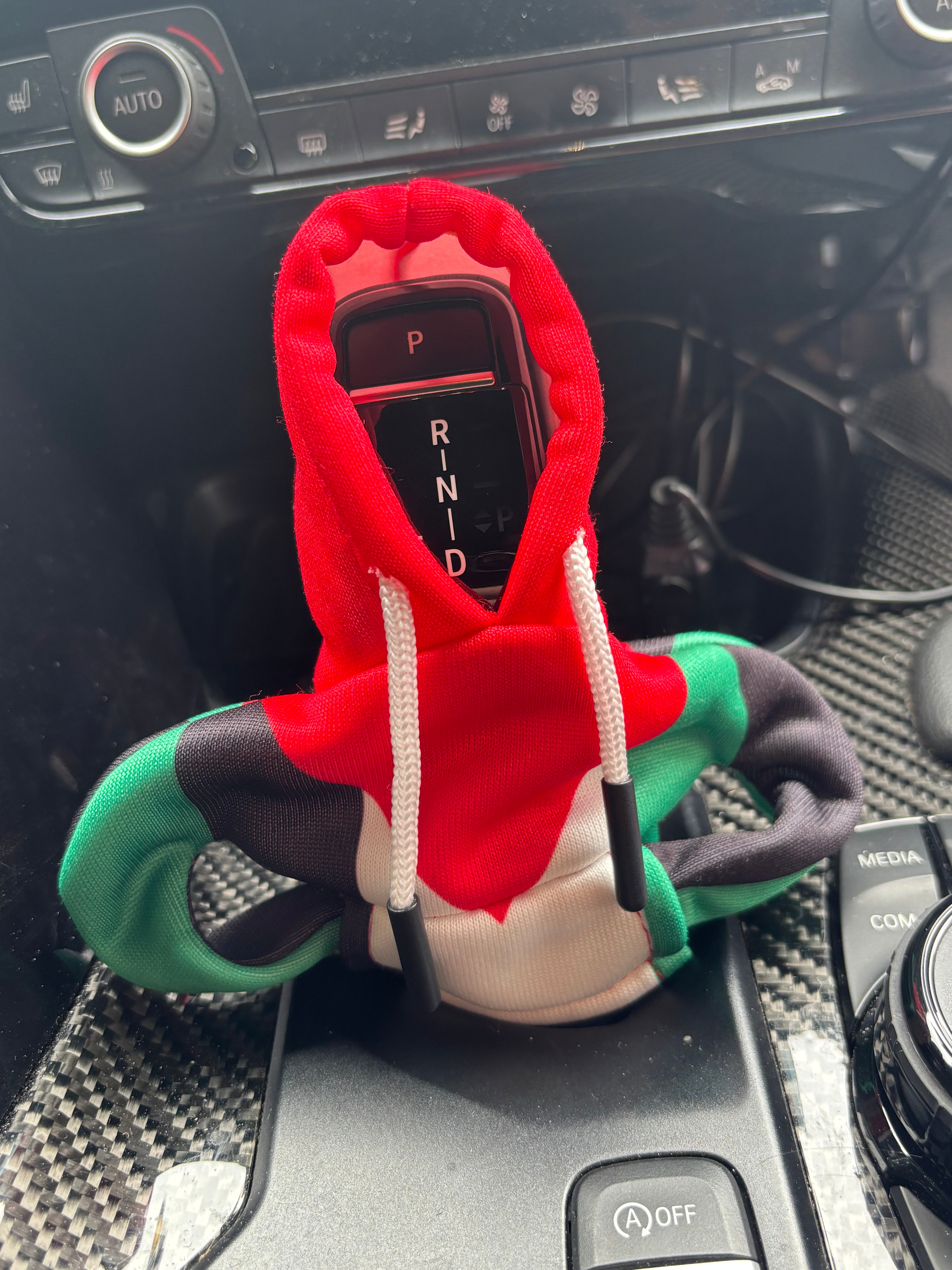 Palestine Gear Shift Hoodie - Universal Car Shift Knob Mini Hoodie - Car Accessory Decoration