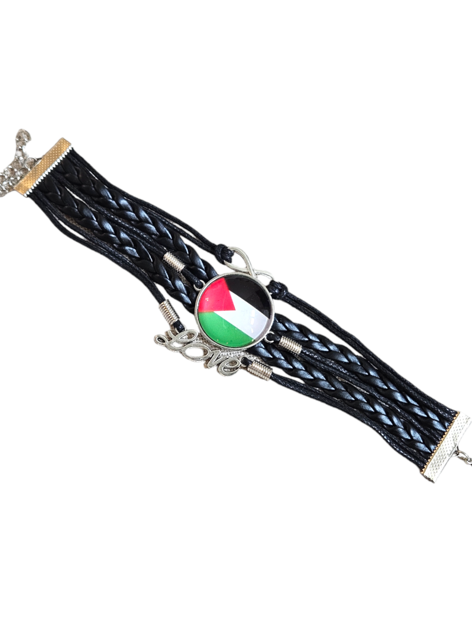 Palestine Bracelets Multilayered Leather Band Free Palestine Beads Love Palestine Bracelet