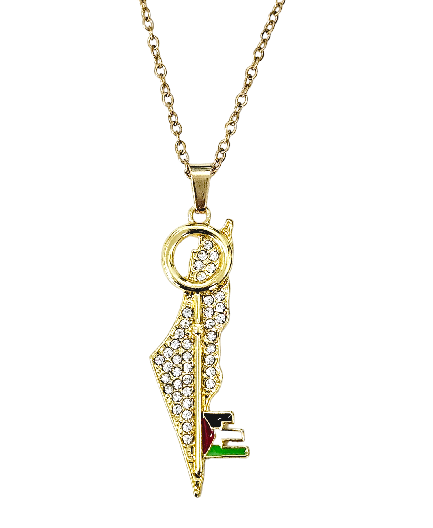 Palestine Key Necklace - Habibi Heritage