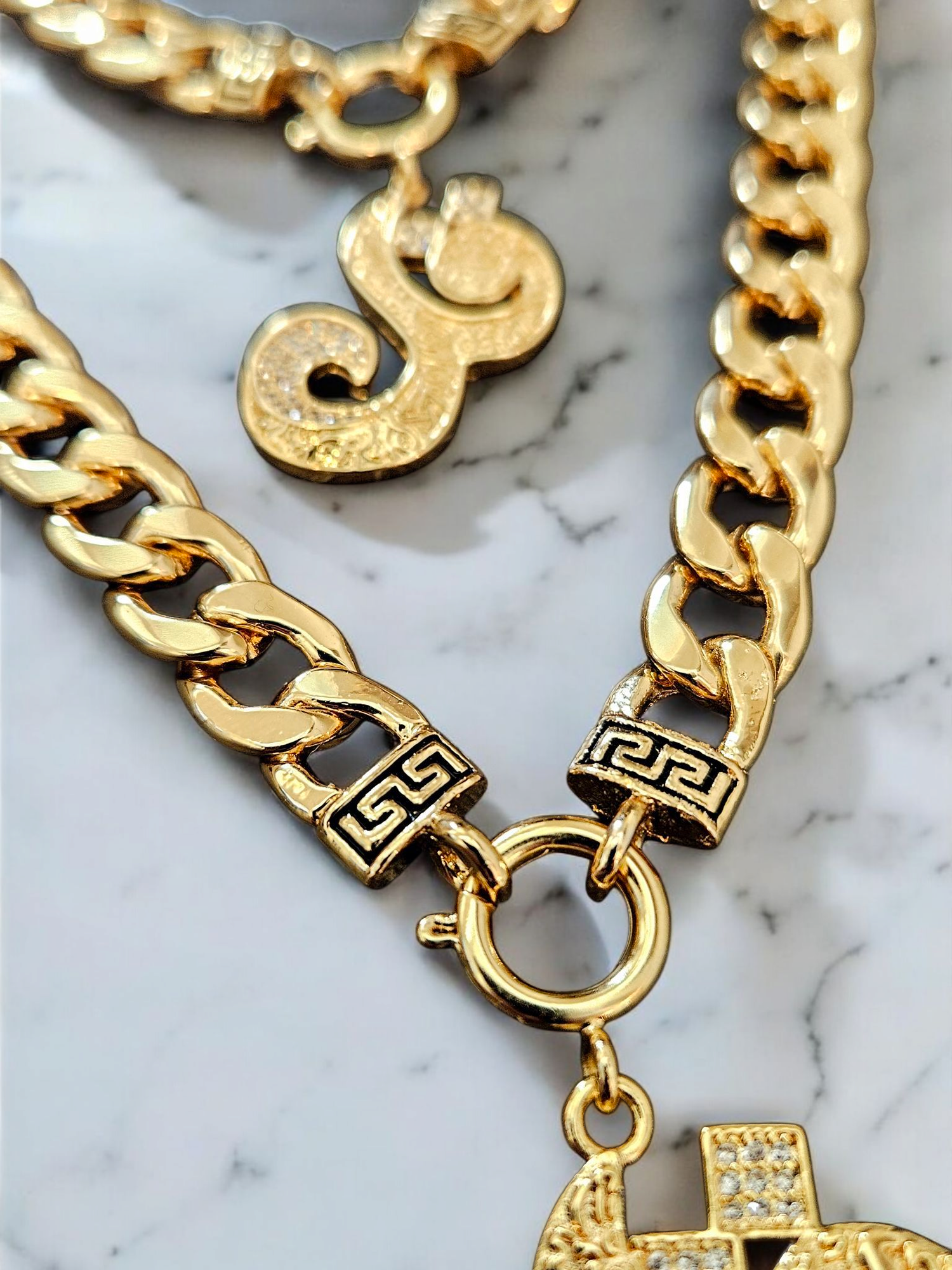 Luxurious "Qul" Arabic Necklace & Bracelet Set – 18K Gold Plated Elegance