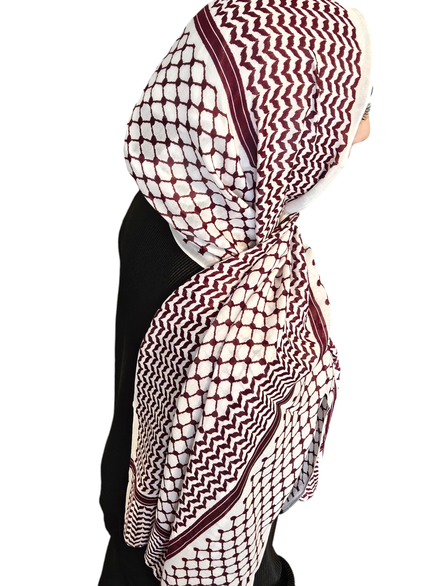 Modal Fabric Keffiyeh Hijab Scarf - 3 color options