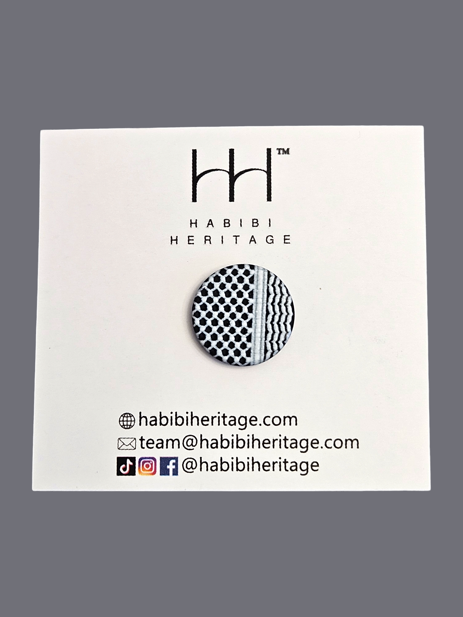 Hijab Magnets - Keffiyeh Pattern No Snag