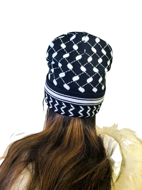 Keffiyeh Beanie Adult Size - Palestinian kufiya Hat