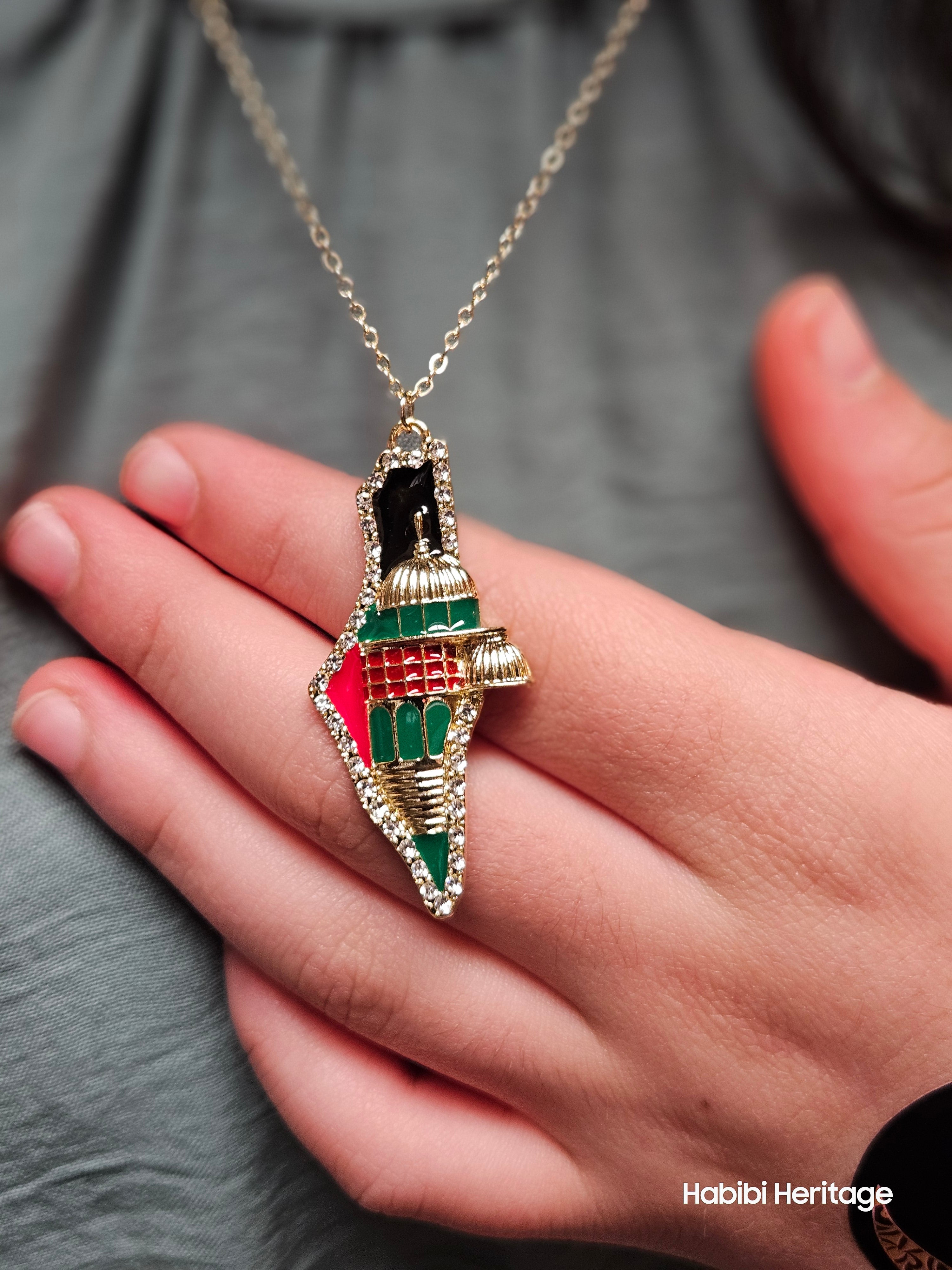 Palestine Quds 3D Necklace - Habibi Heritage