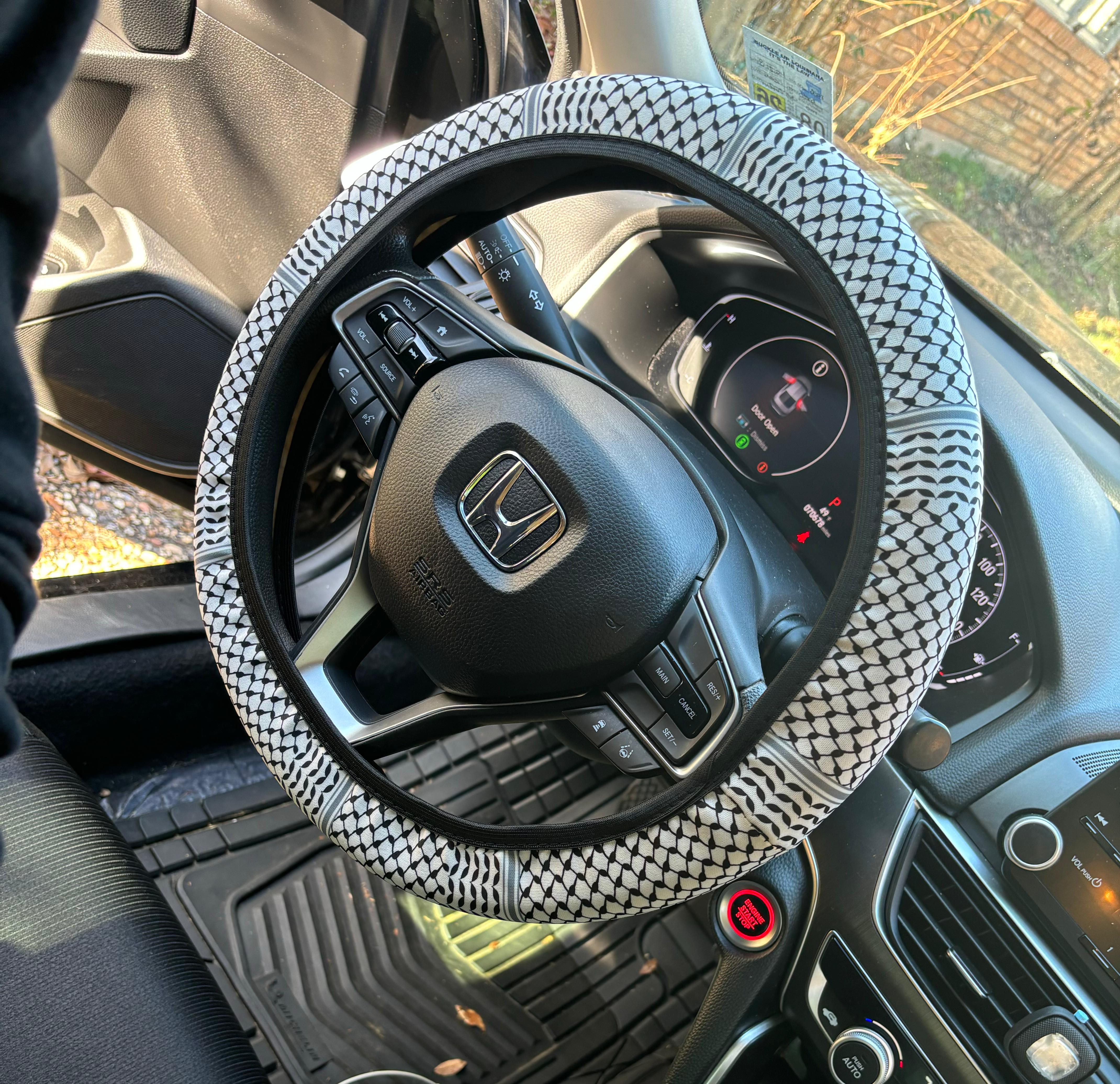 Keffiyeh Steering Wheel Cover - Kufiya Vehicle Accessory