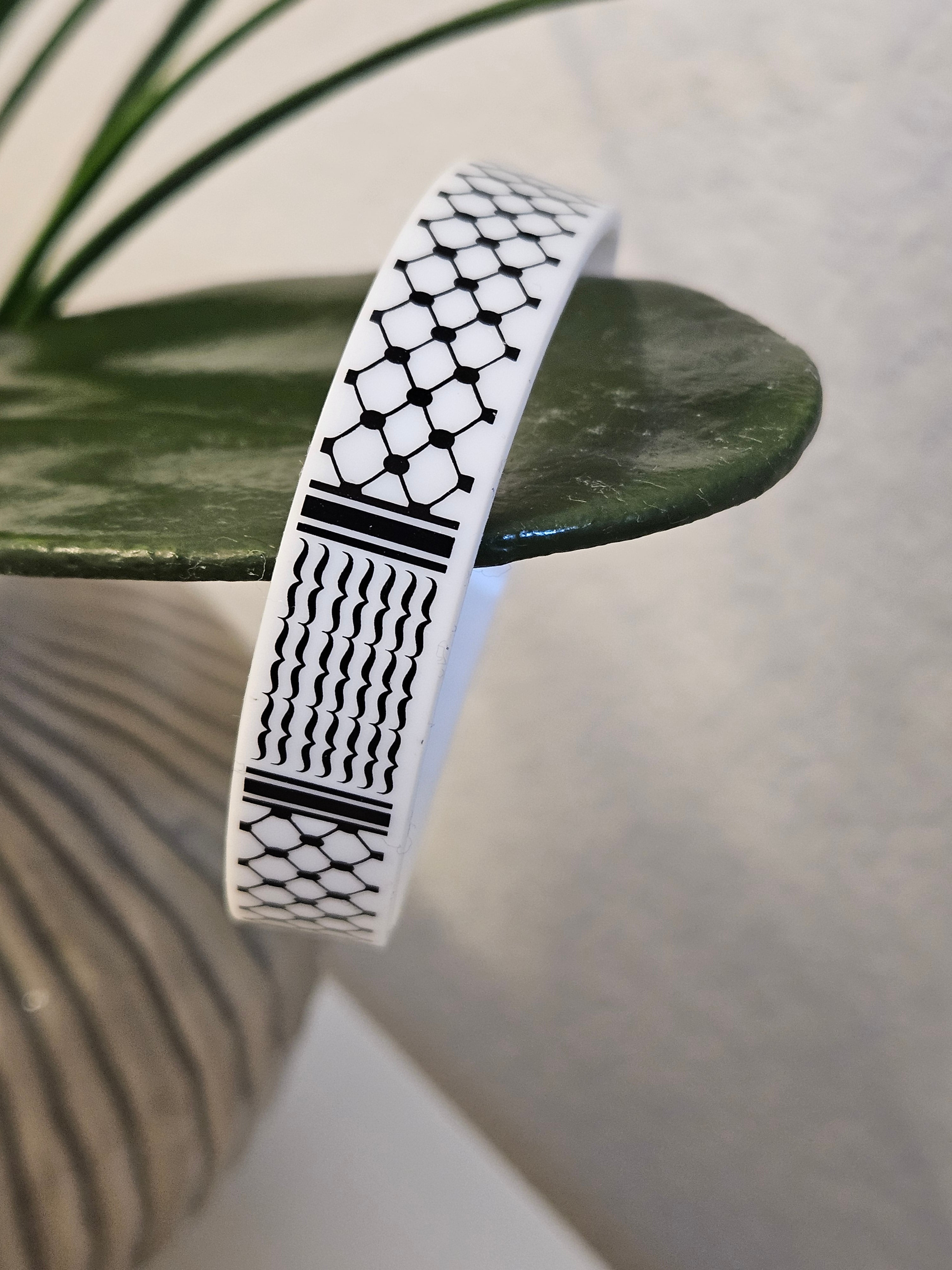 Keffiyeh Silicone Wristband Bracelet