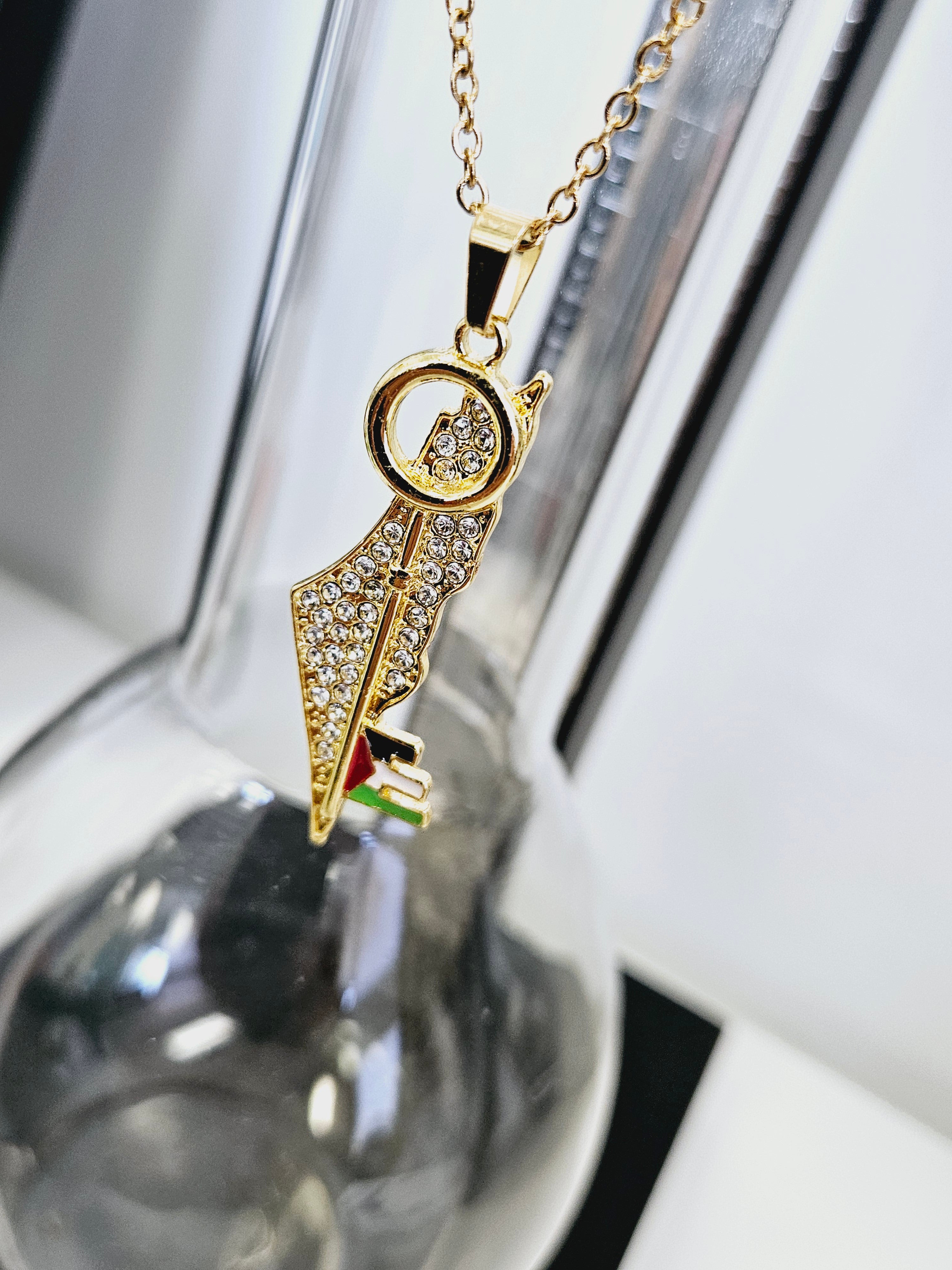 Palestine Key Necklace - Habibi Heritage