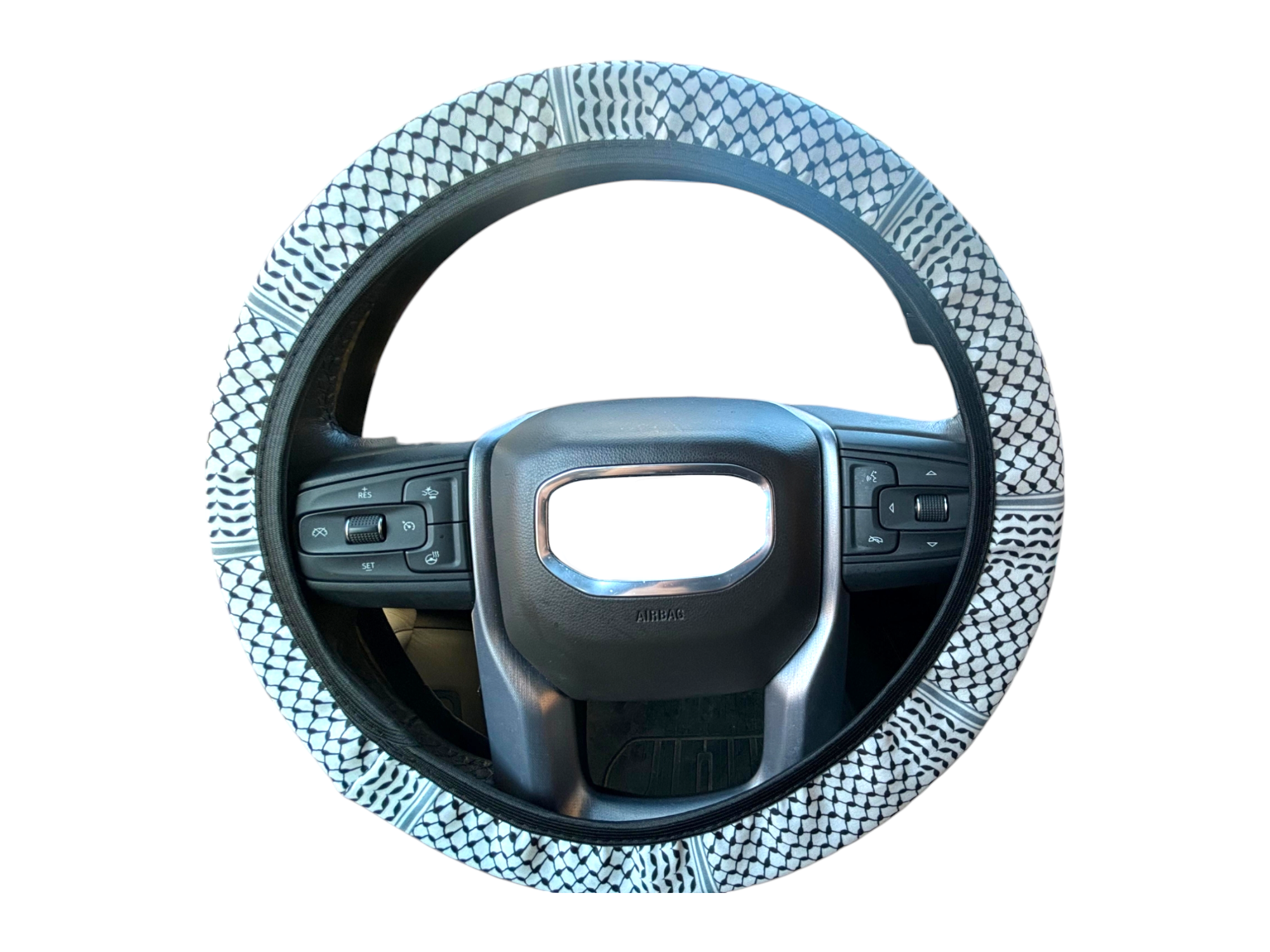 Keffiyeh Steering Wheel Cover - Kufiya Vehicle Accessory