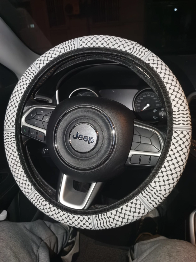 Keffiyeh Steering Wheel Cover - Kufiya Vehicle Accessory