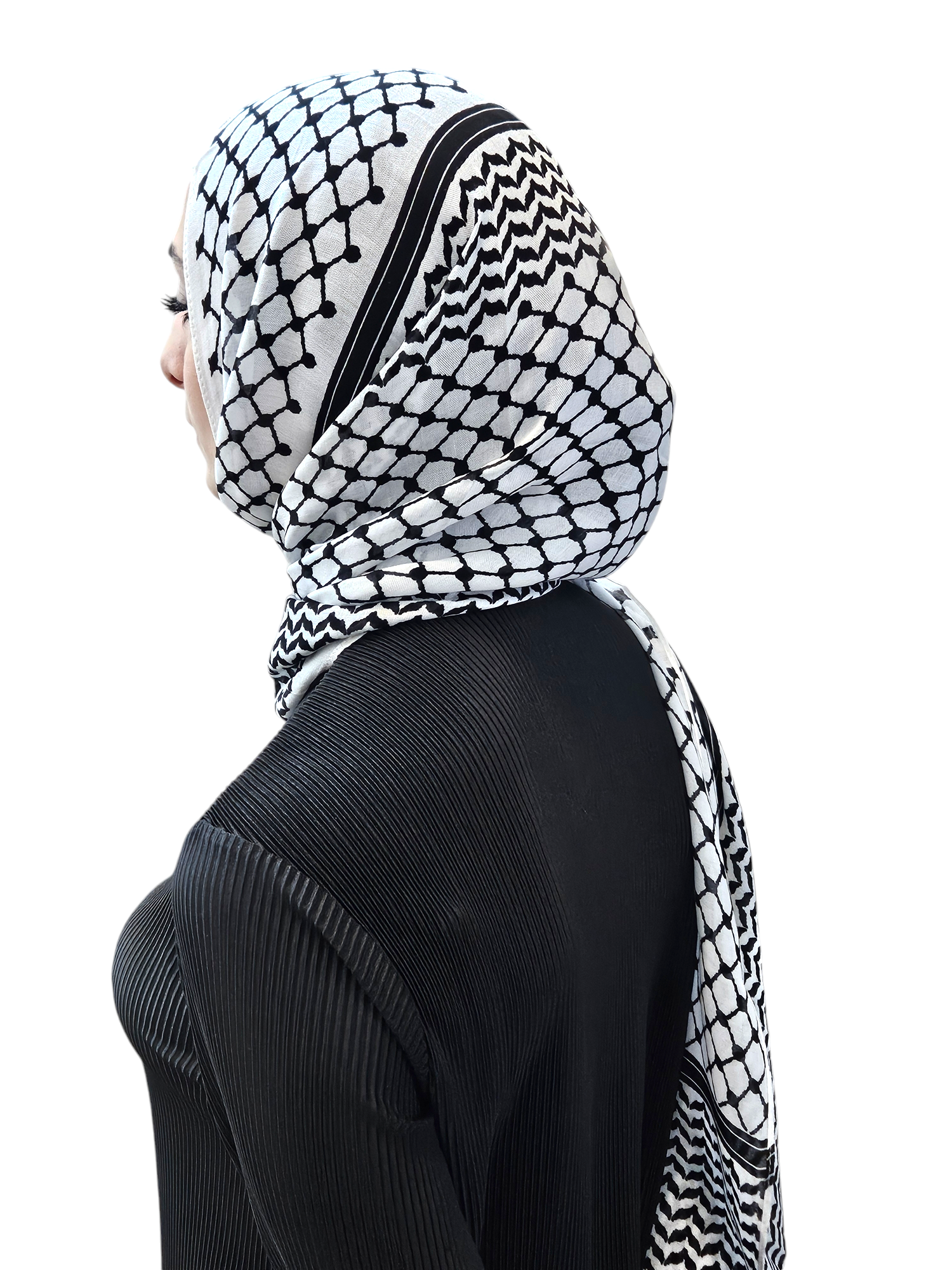 Modal Fabric Keffiyeh Hijab Scarf - 3 color options