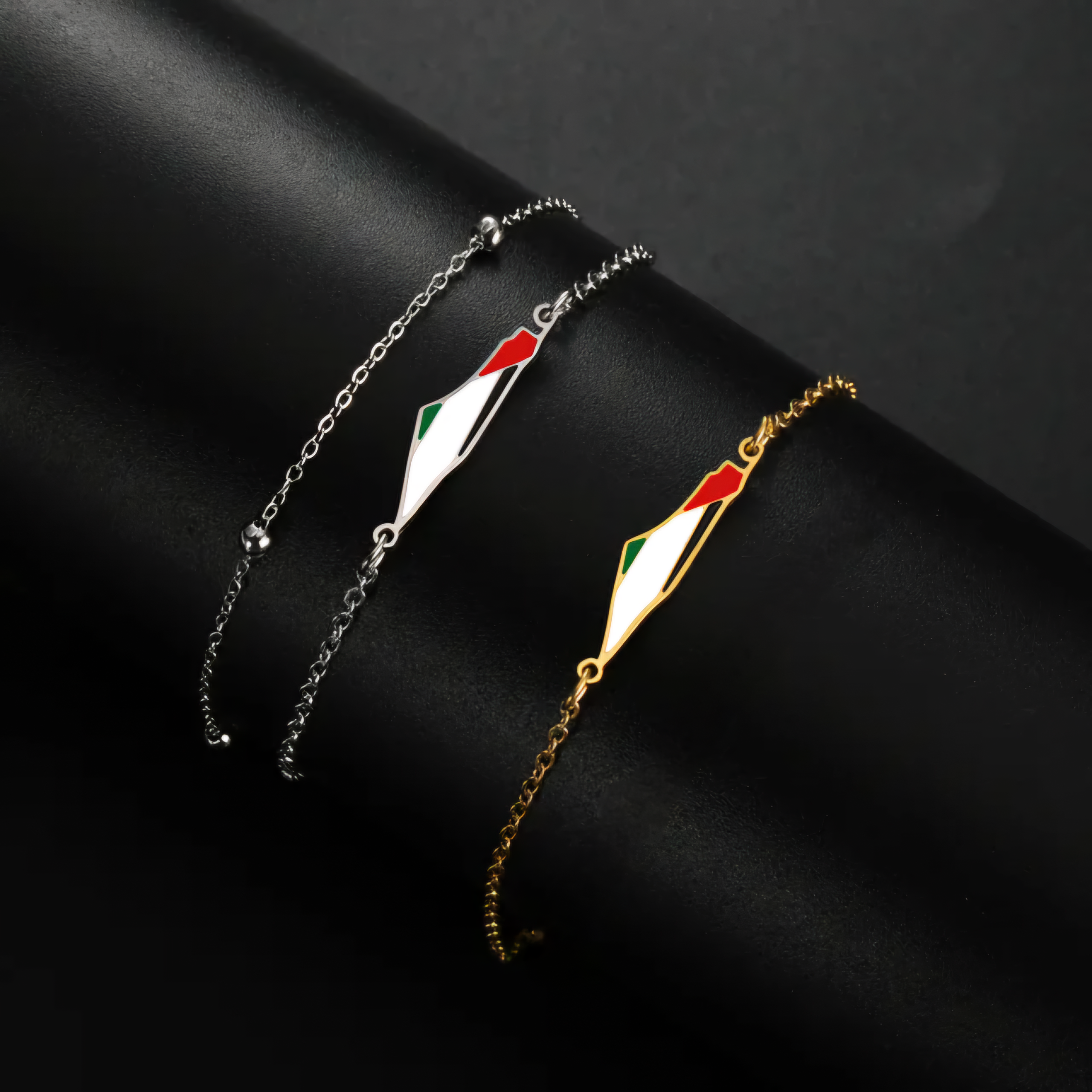 Palestine Map Color Bracelet