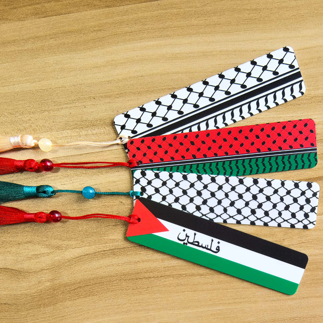 Palestinian Bookmark - Ceramic Palestine and keffiyeh Bookmarkers - 4 Options