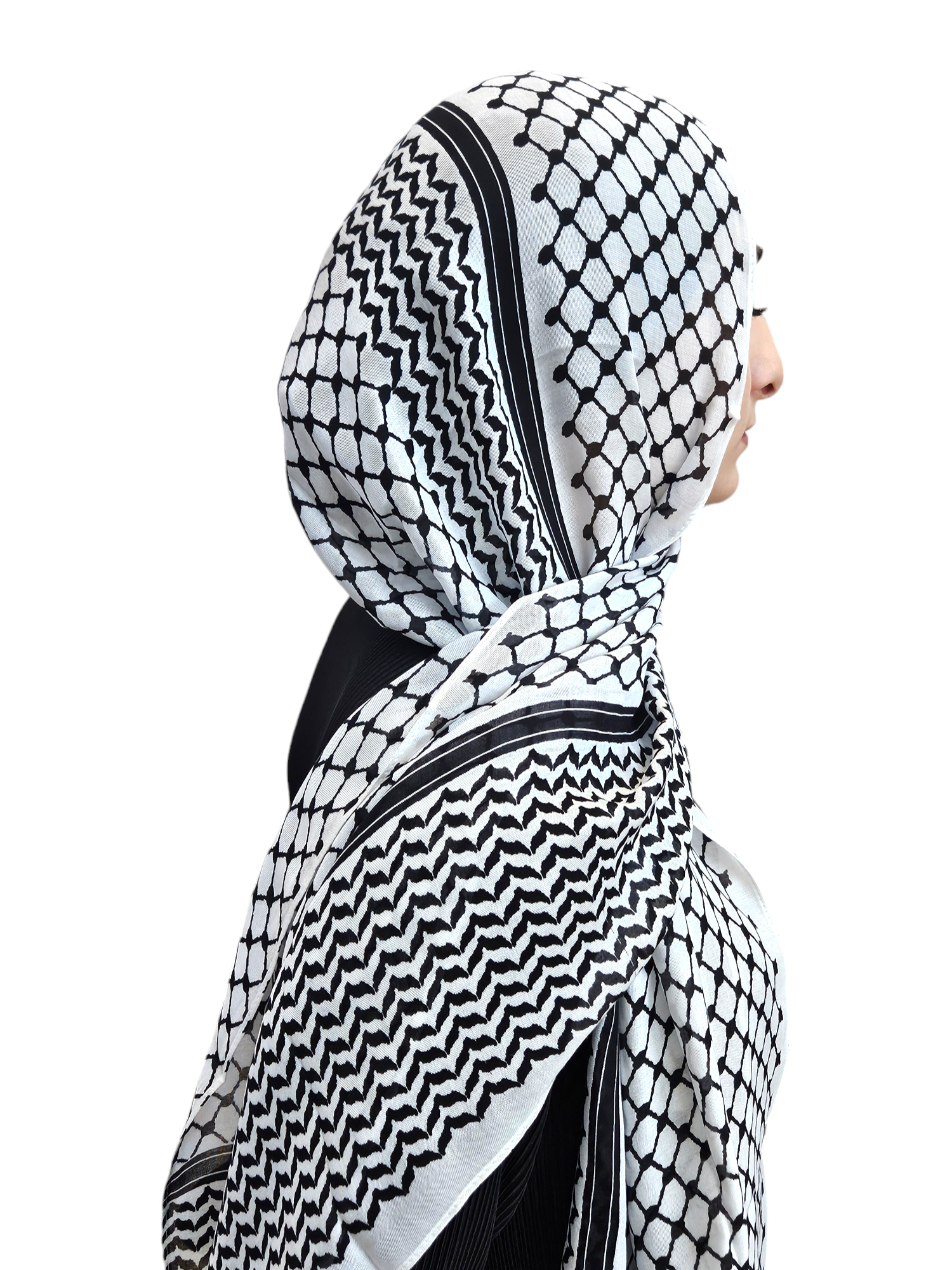 Modal Fabric Keffiyeh Hijab Scarf - 3 color options