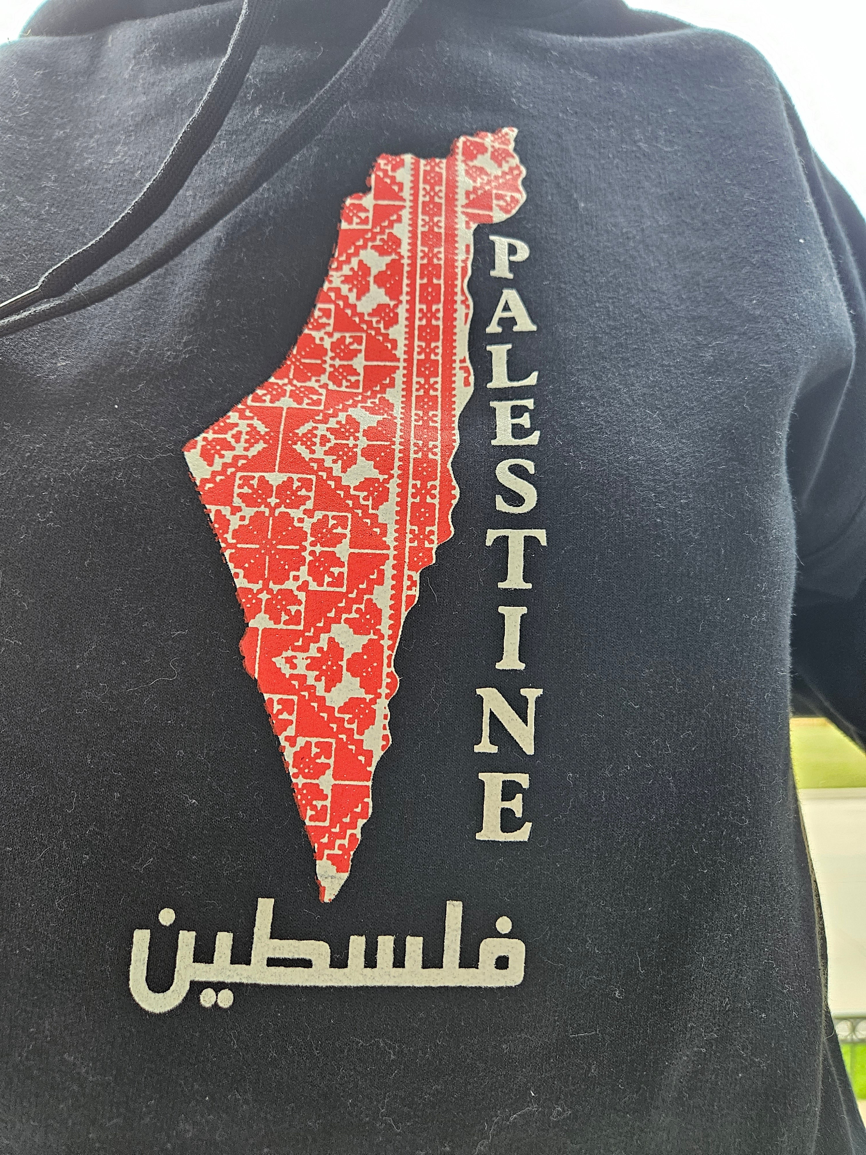 Palestine Tatreez Map Hoodie or Long sleeve - Kids & Adult sizes - Habibi Heritage