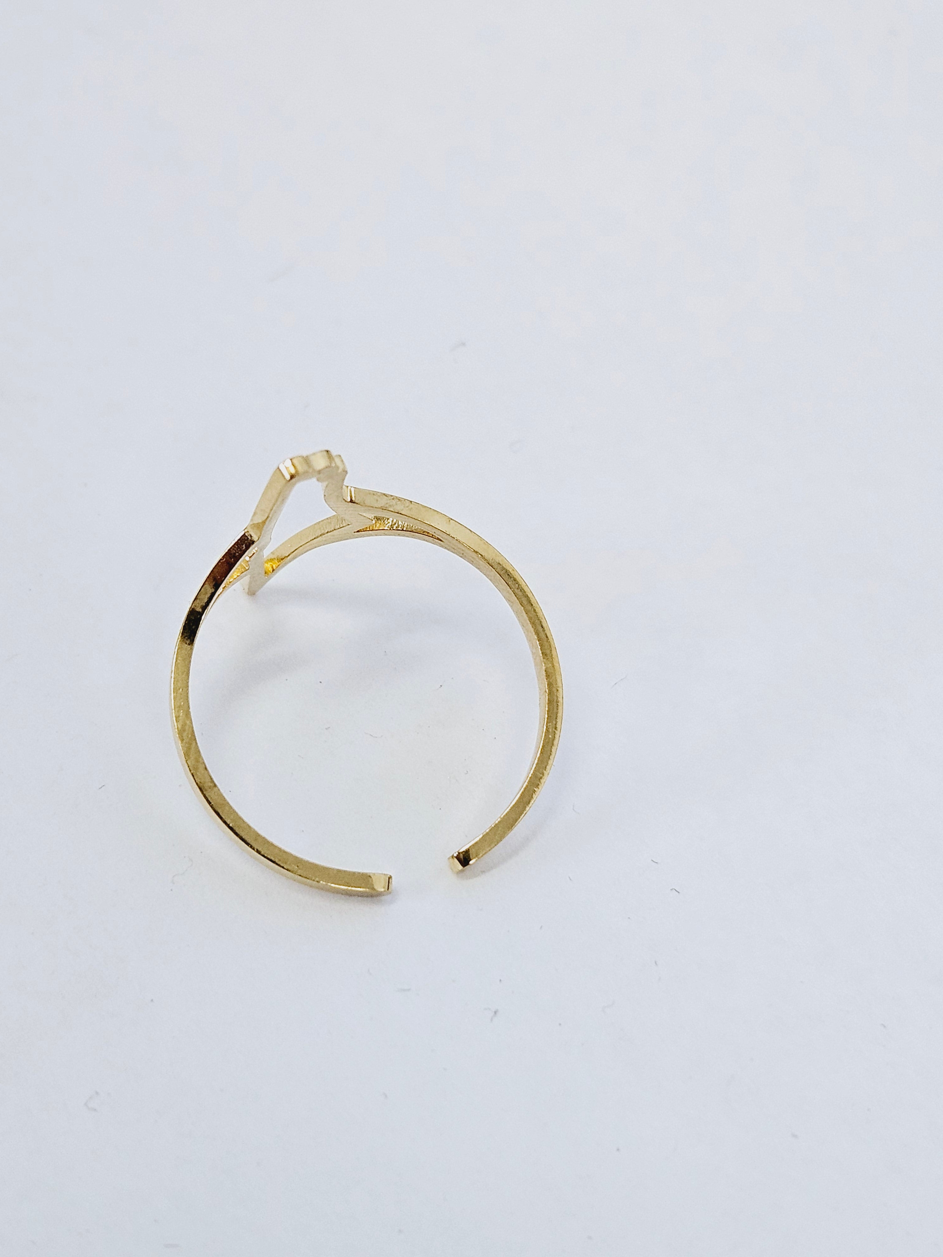 Palestine Hollow Ring Adjustable Size - Habibi Heritage