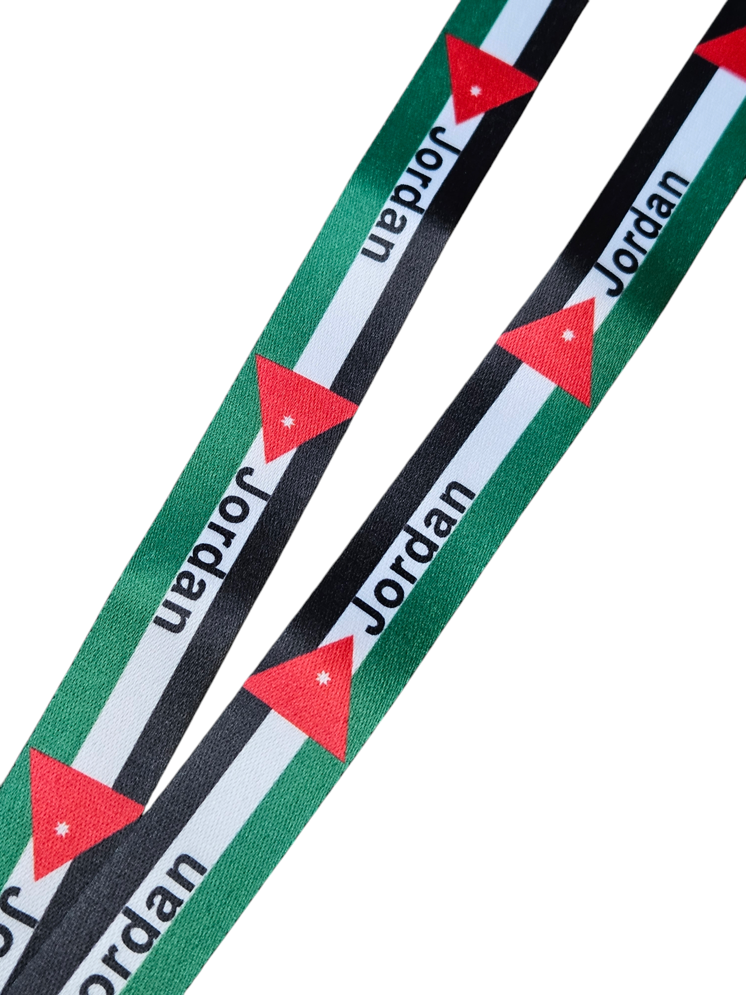 Jordan Lanyard Key Holder / Badge Holder / ID Holder Jordanian Flag Lanyards