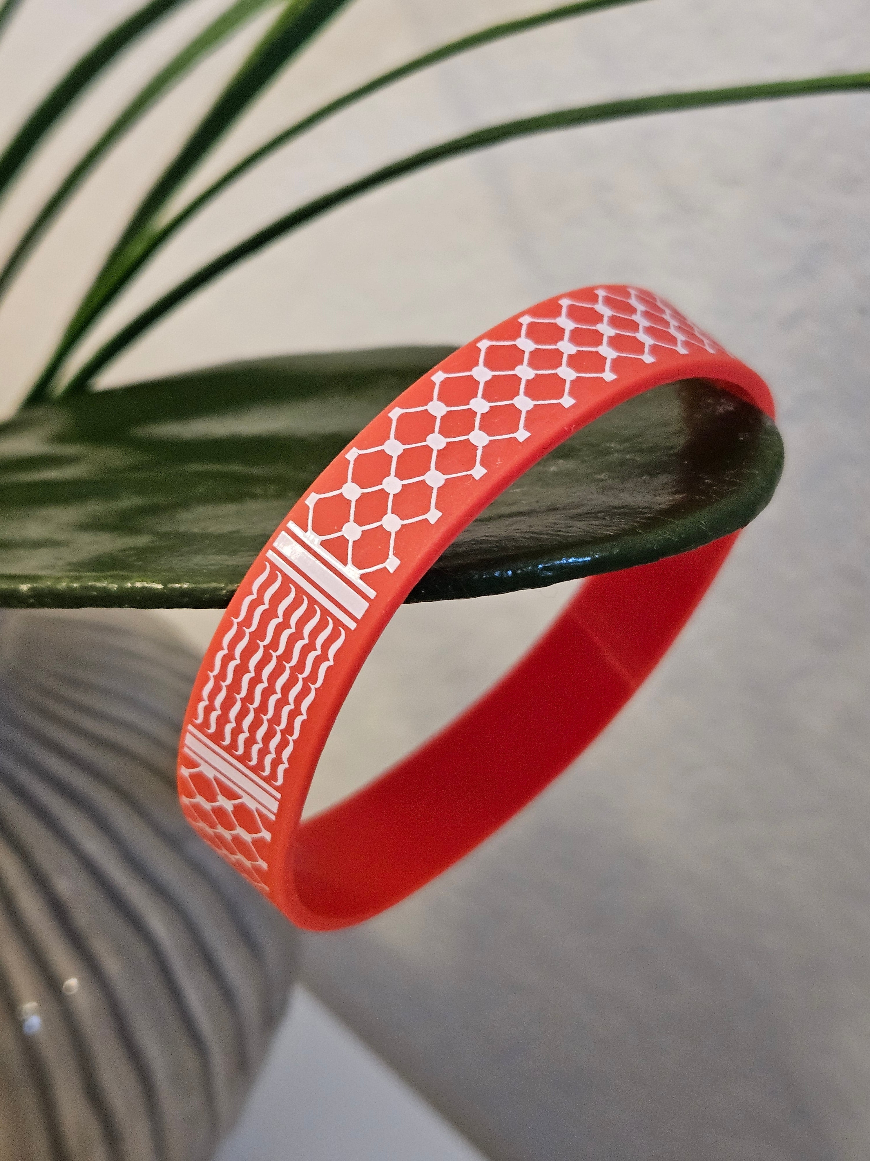 Keffiyeh Silicone Wristband Bracelet