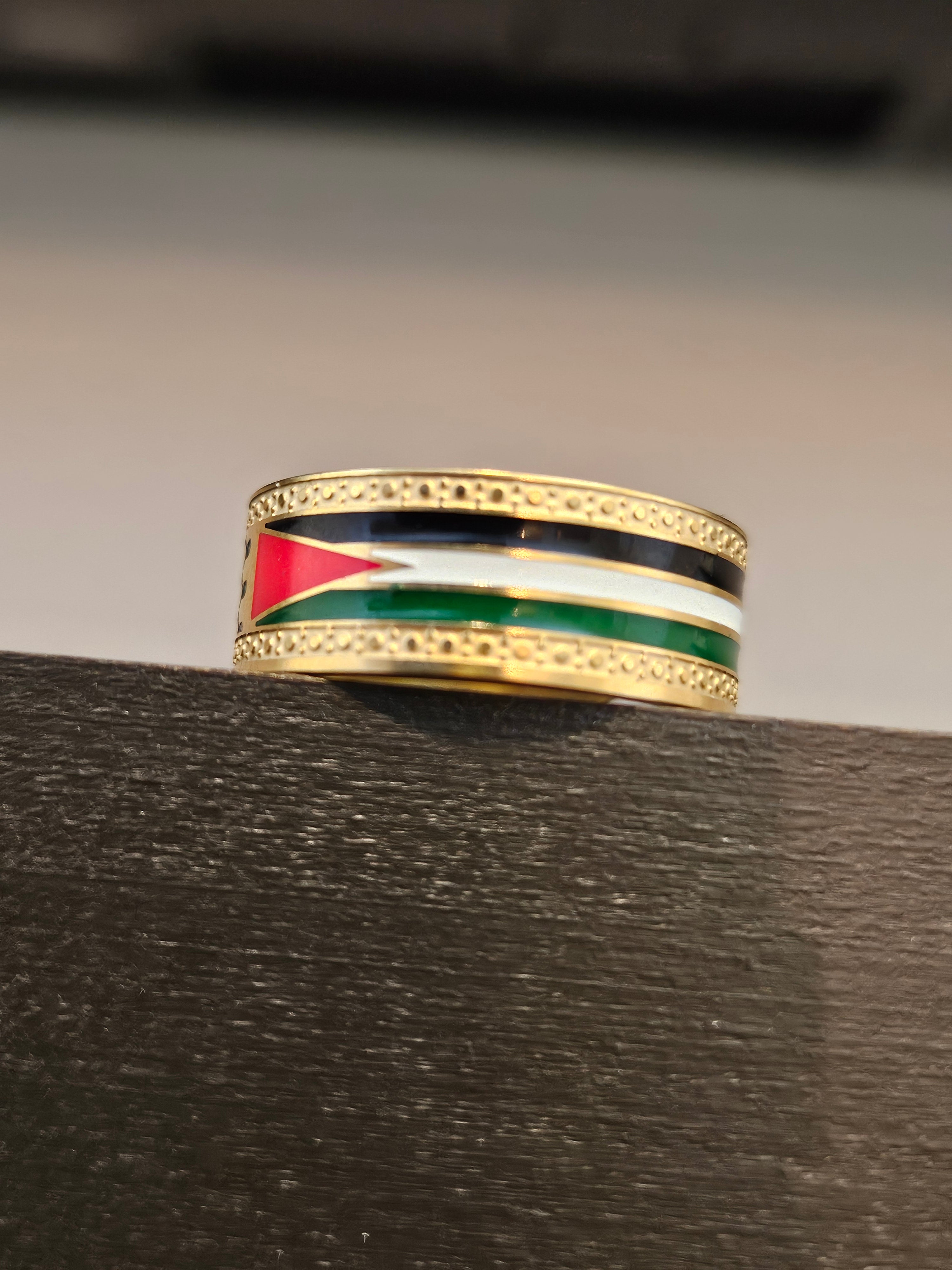 Palestine Keffiyeh Ring - Adjustable Opening