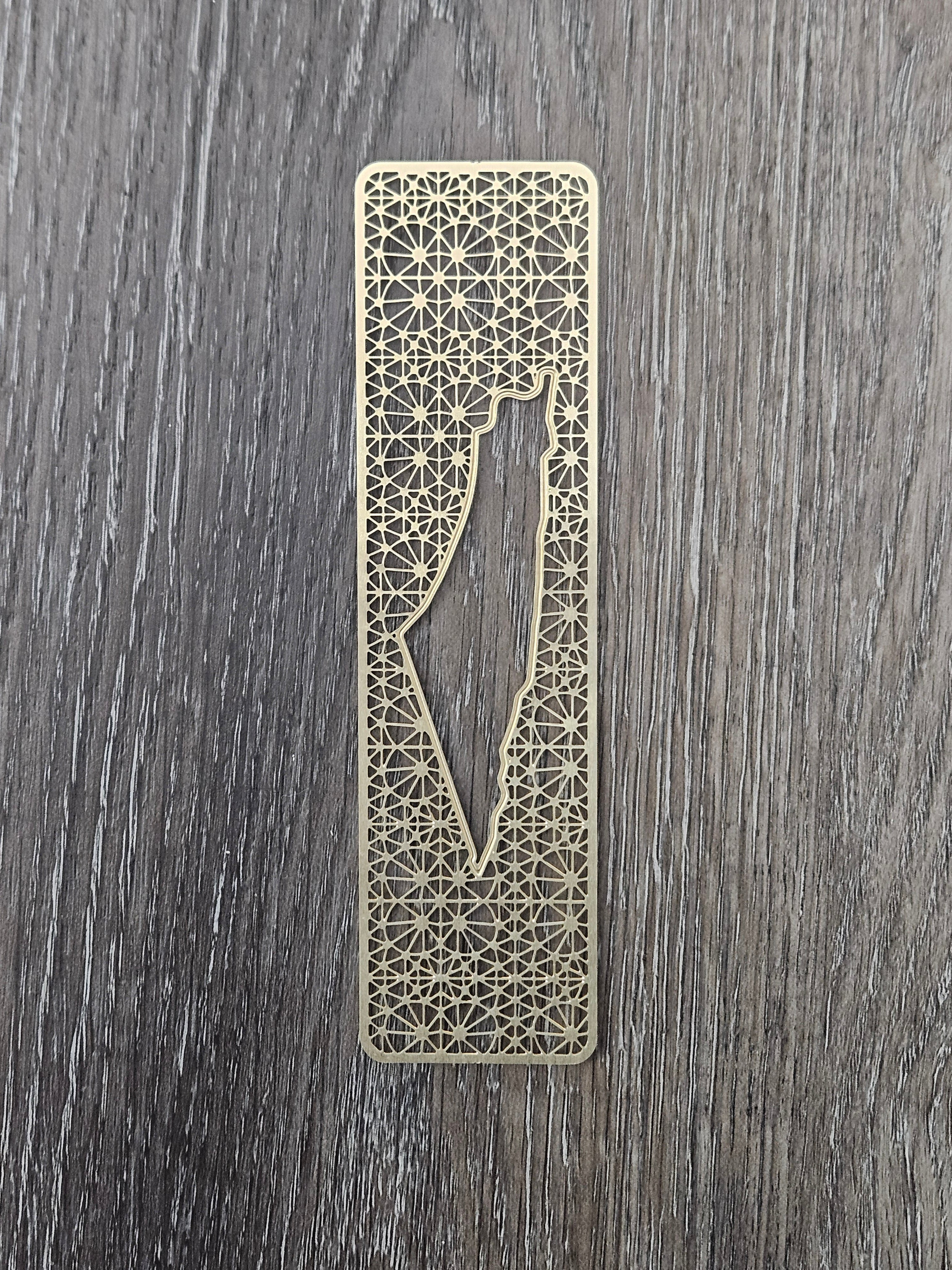 Palestinian Bookmark - Beautifully crafted Copper Palestine Cutout Lightweight Bookmarker