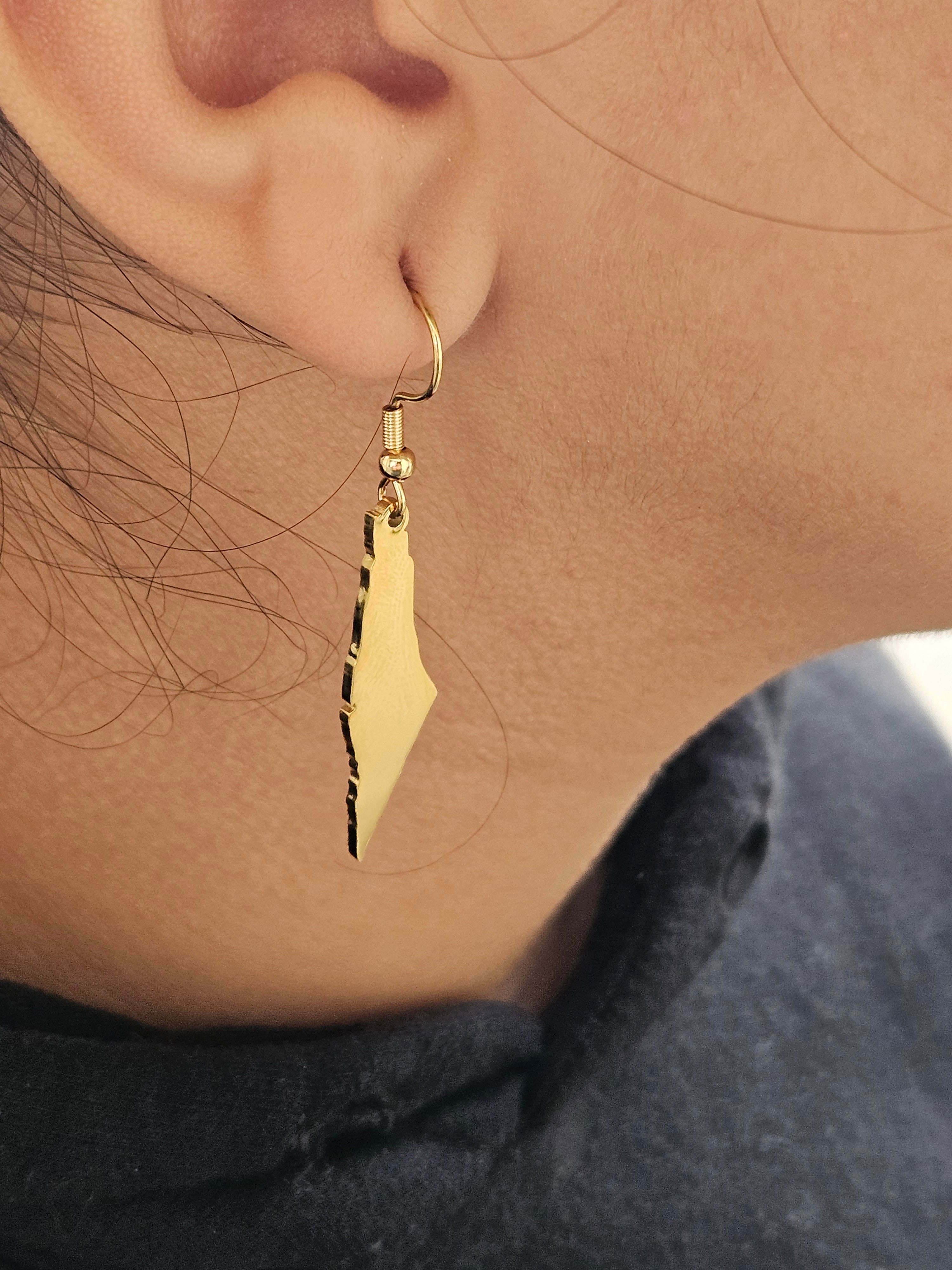 Palestine Earrings - Habibi Heritage