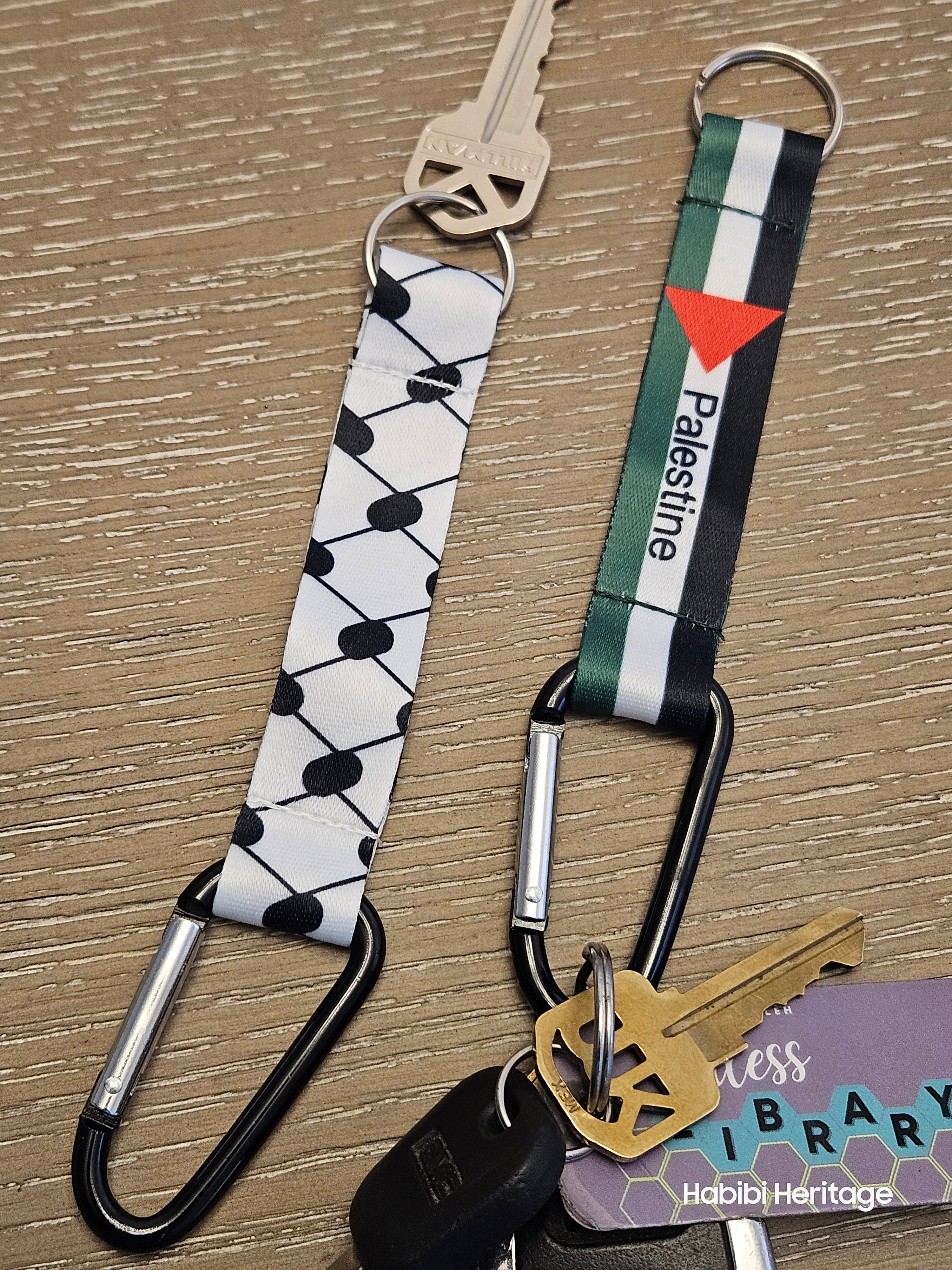 Keffiyeh or Palestine Keychain - Kufiya Palestinian Keyring