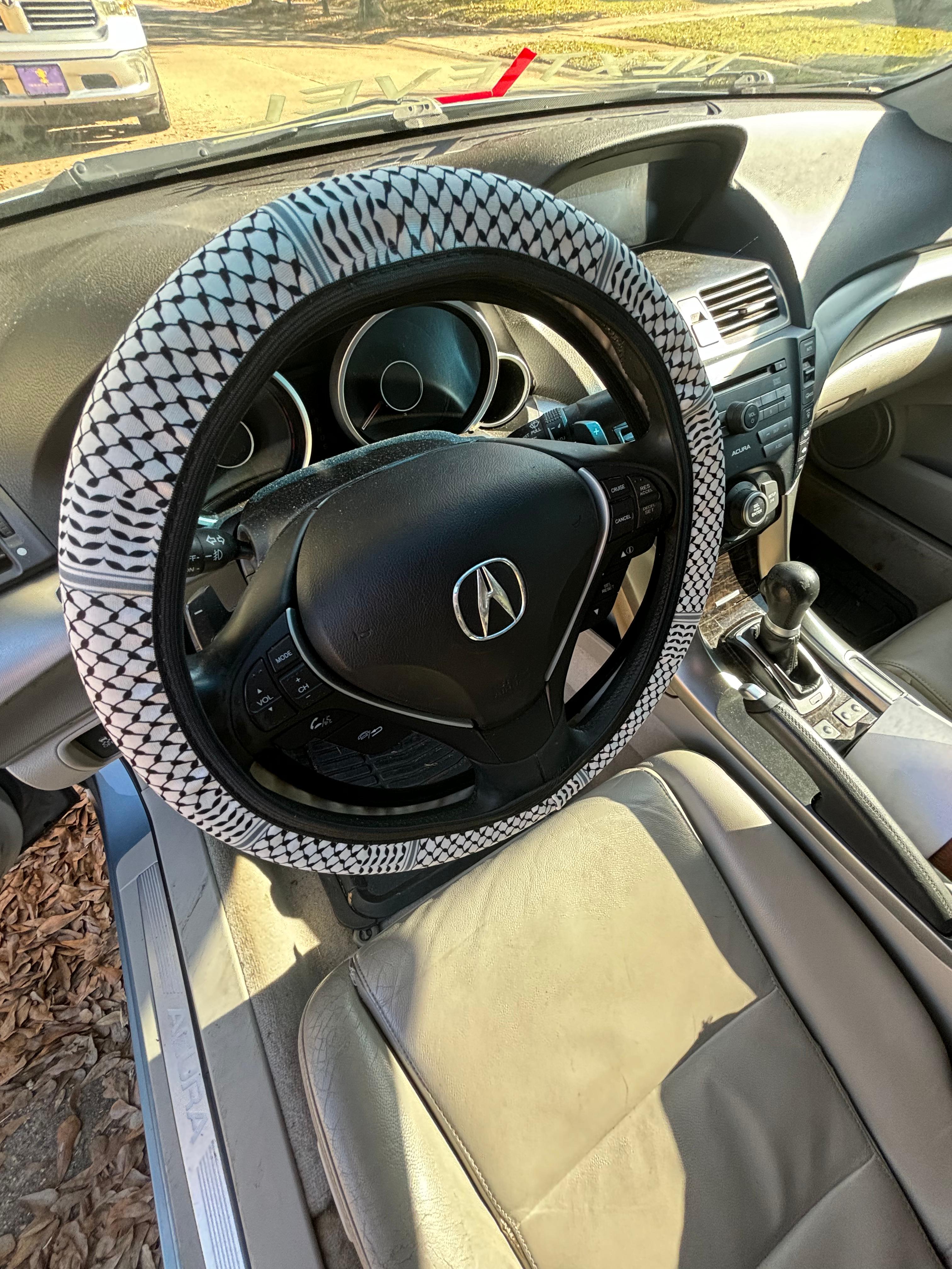 Keffiyeh Steering Wheel Cover - Kufiya Vehicle Accessory