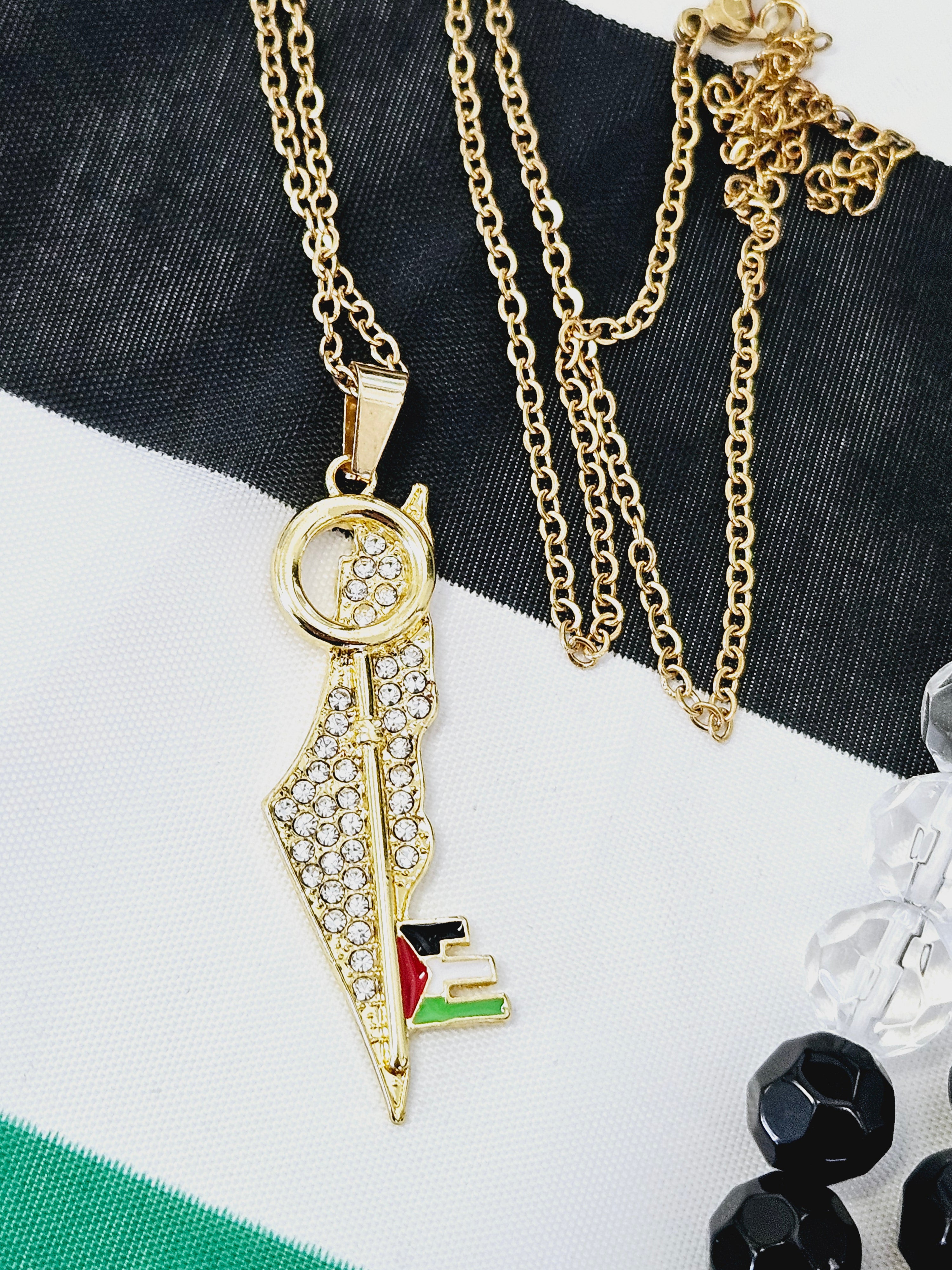 Palestine Key Necklace - Habibi Heritage