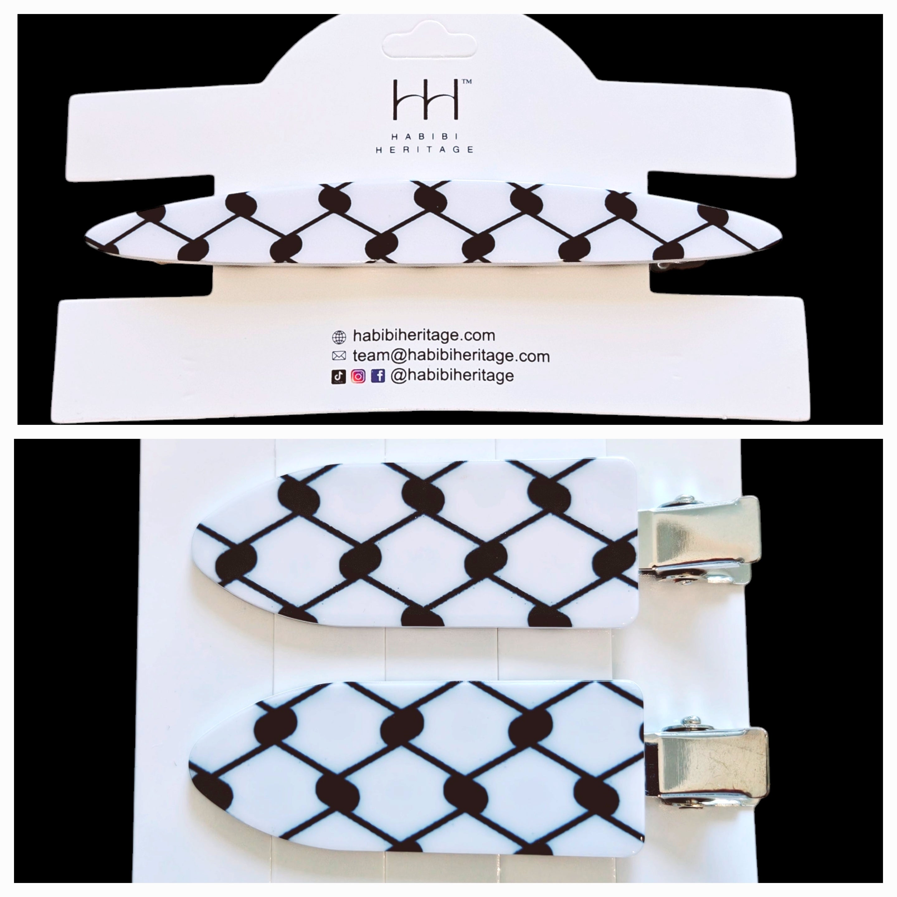 Keffiyeh Hair Clip Hatta kufiya Clips