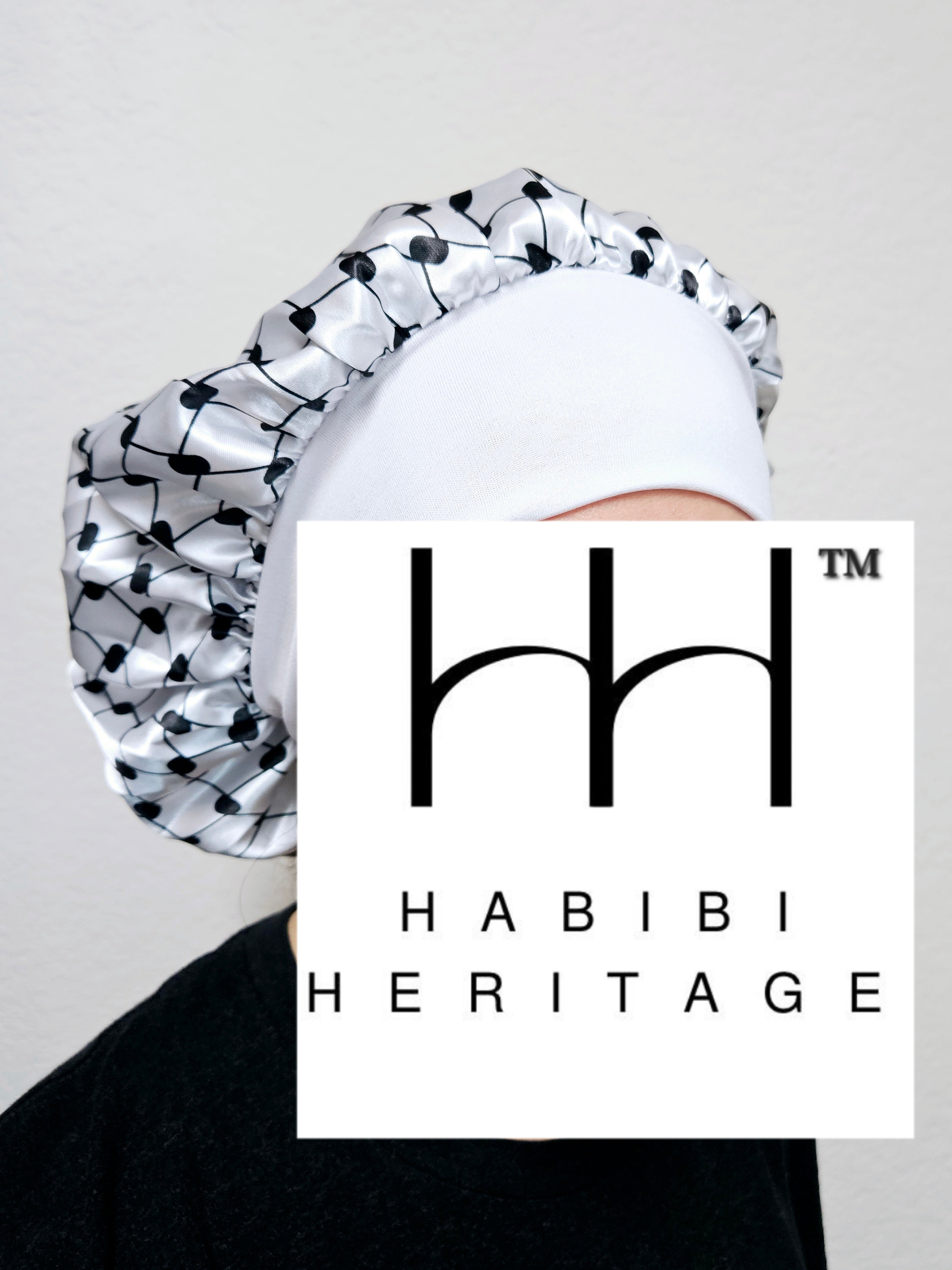 Keffiyeh Hatta Bonnet Hair Cover - Habibi Heritage