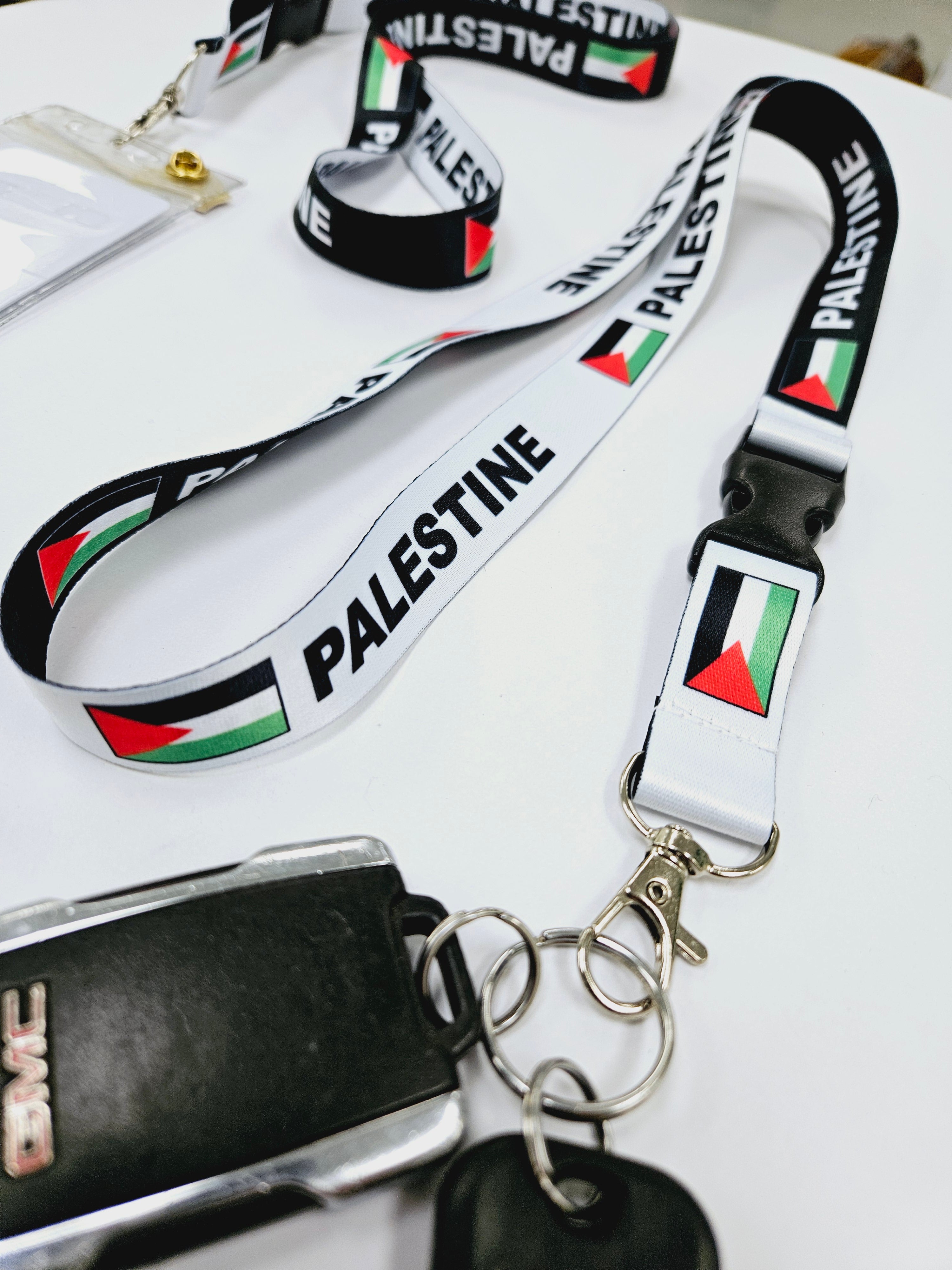 Lanyard - Palestine or Keffiyeh Key Holder / Badge Holder / ID Holder - Habibi Heritage