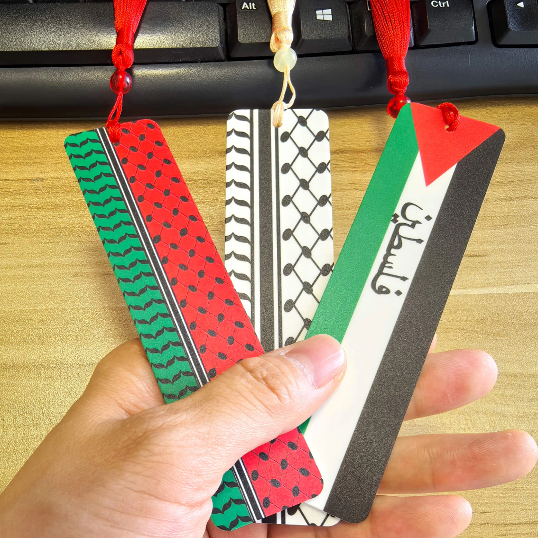 Palestinian Bookmark - Ceramic Palestine and keffiyeh Bookmarkers - 4 Options