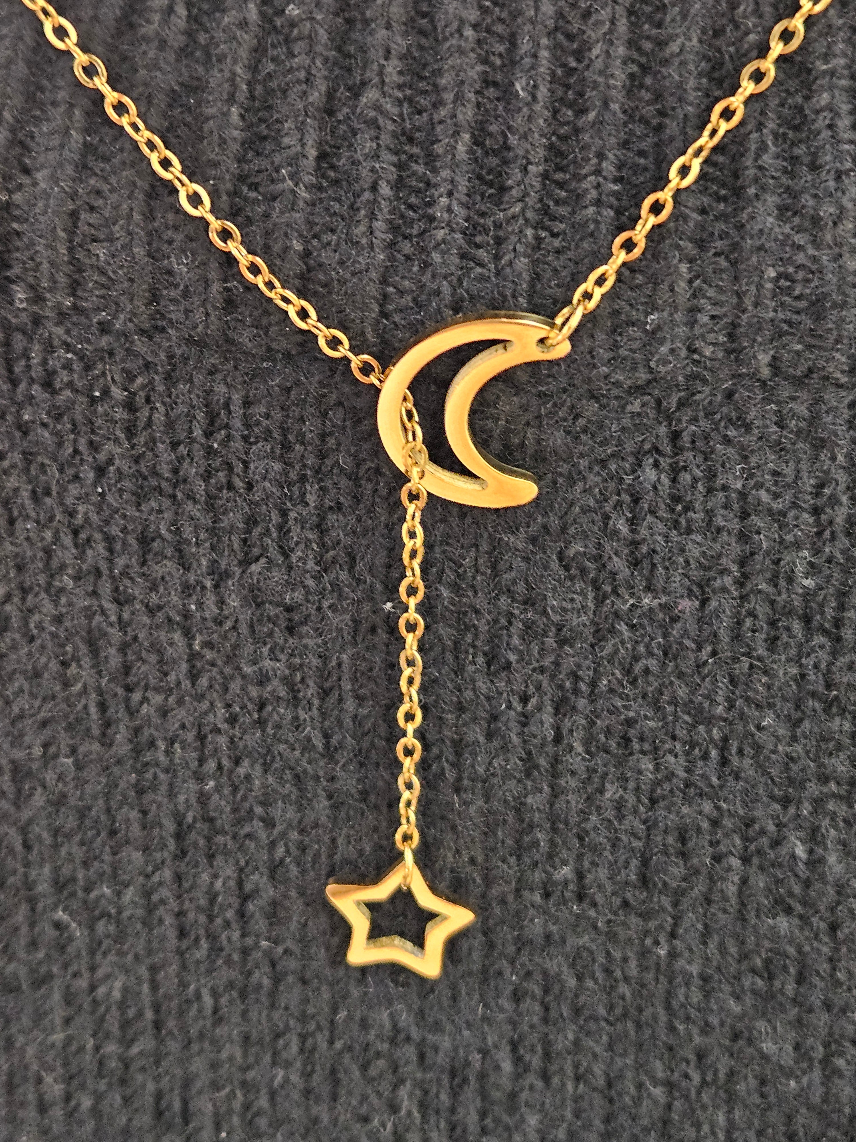 Moons and Star Necklace Creative Design Necklace